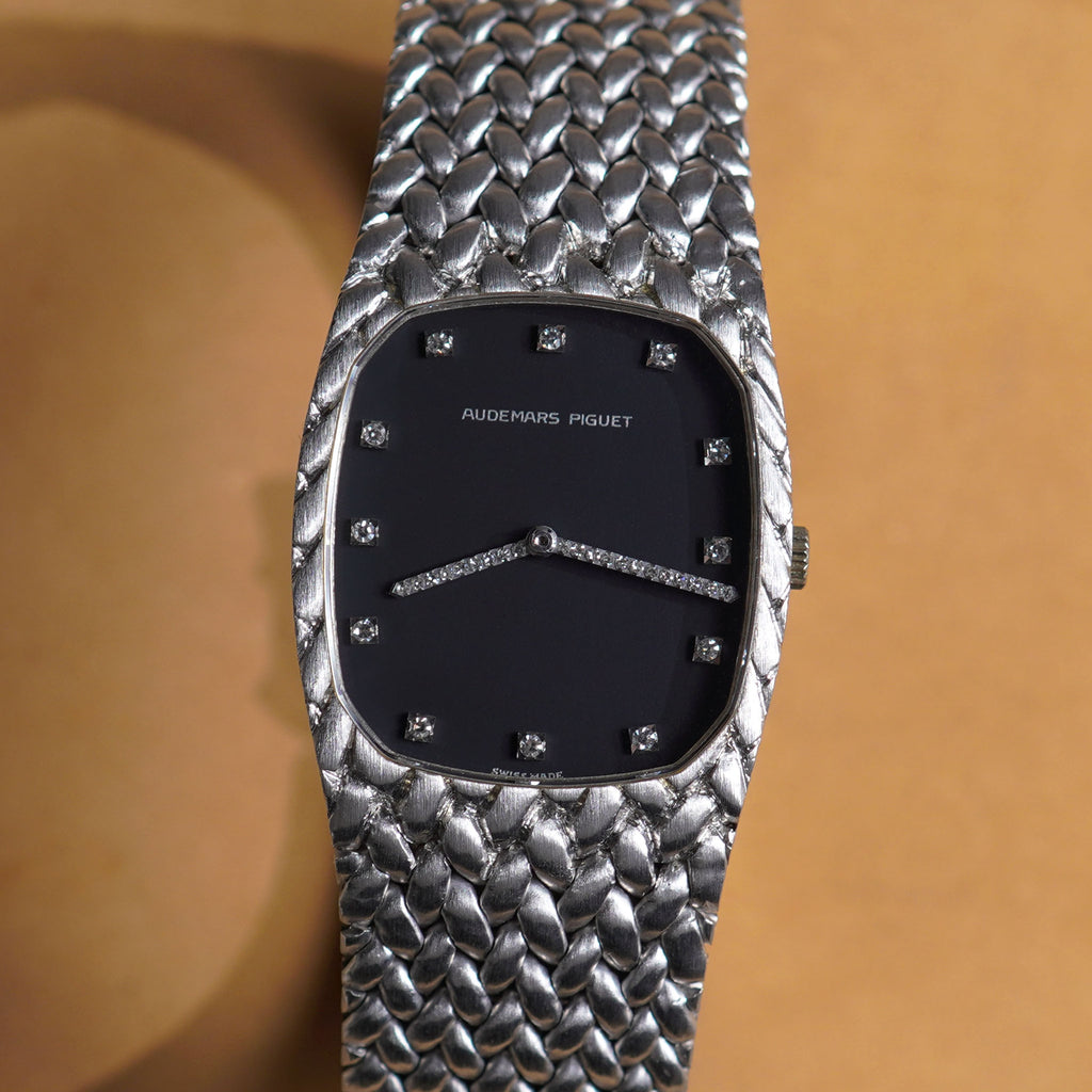 Audemars Piguet Cobra, Blue Dial with Diamond Index, White Gold