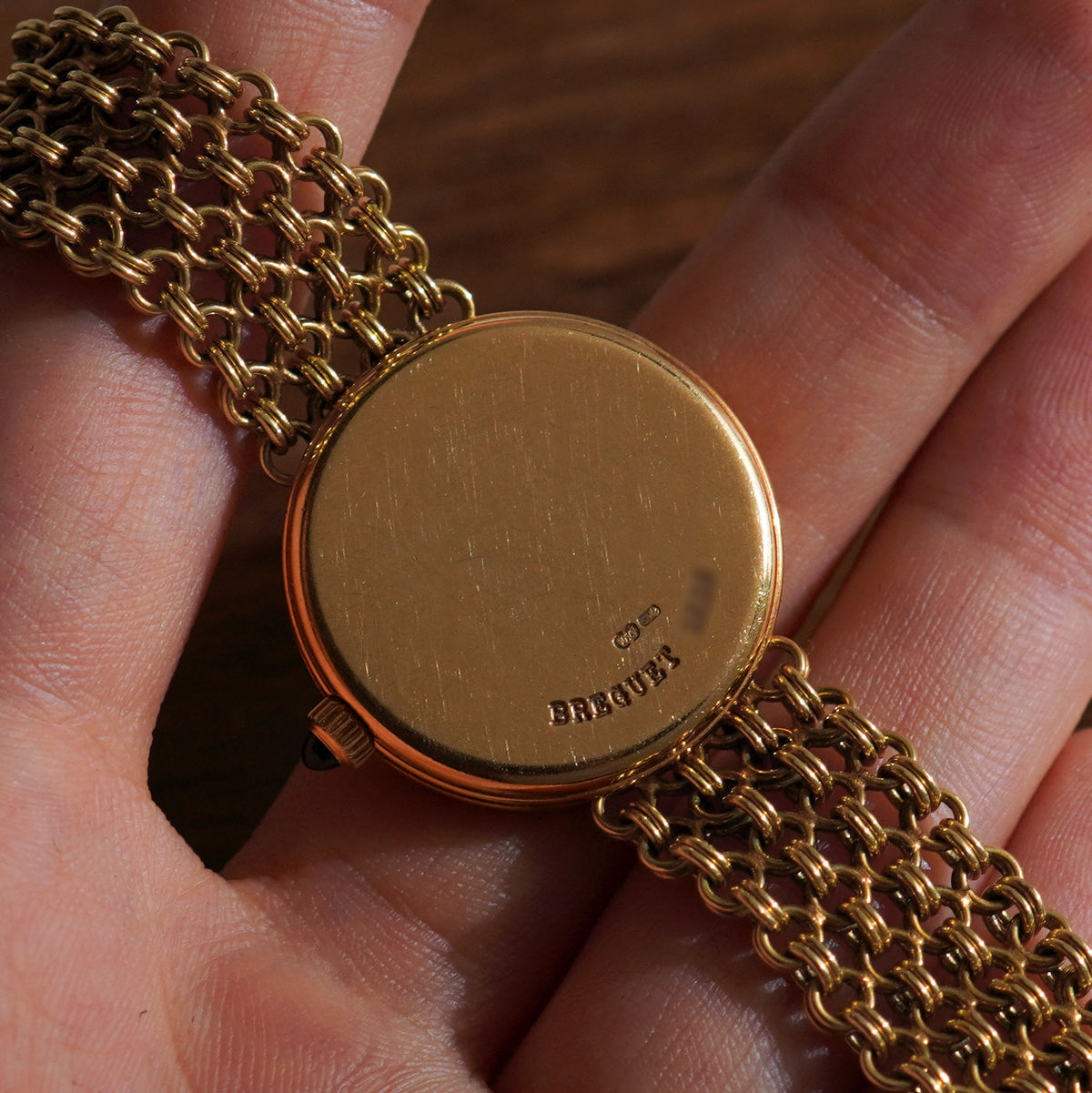 Breguet Ladies Moonphase, Chainmail bracelet, Ref. 8210, Yellow Gold