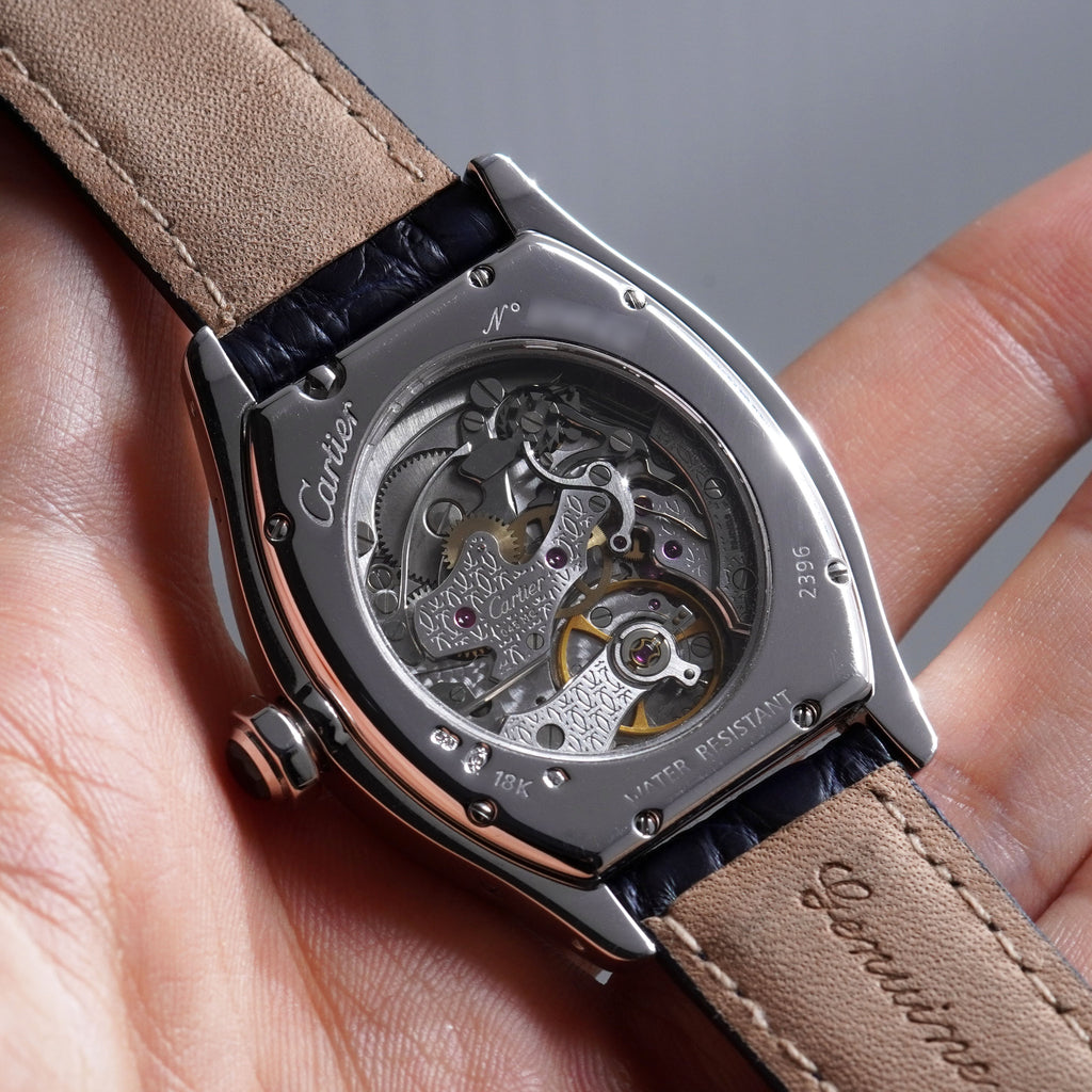 Cartier CPCP Tortue Monopoussoir, Ref. 2396, White Gold