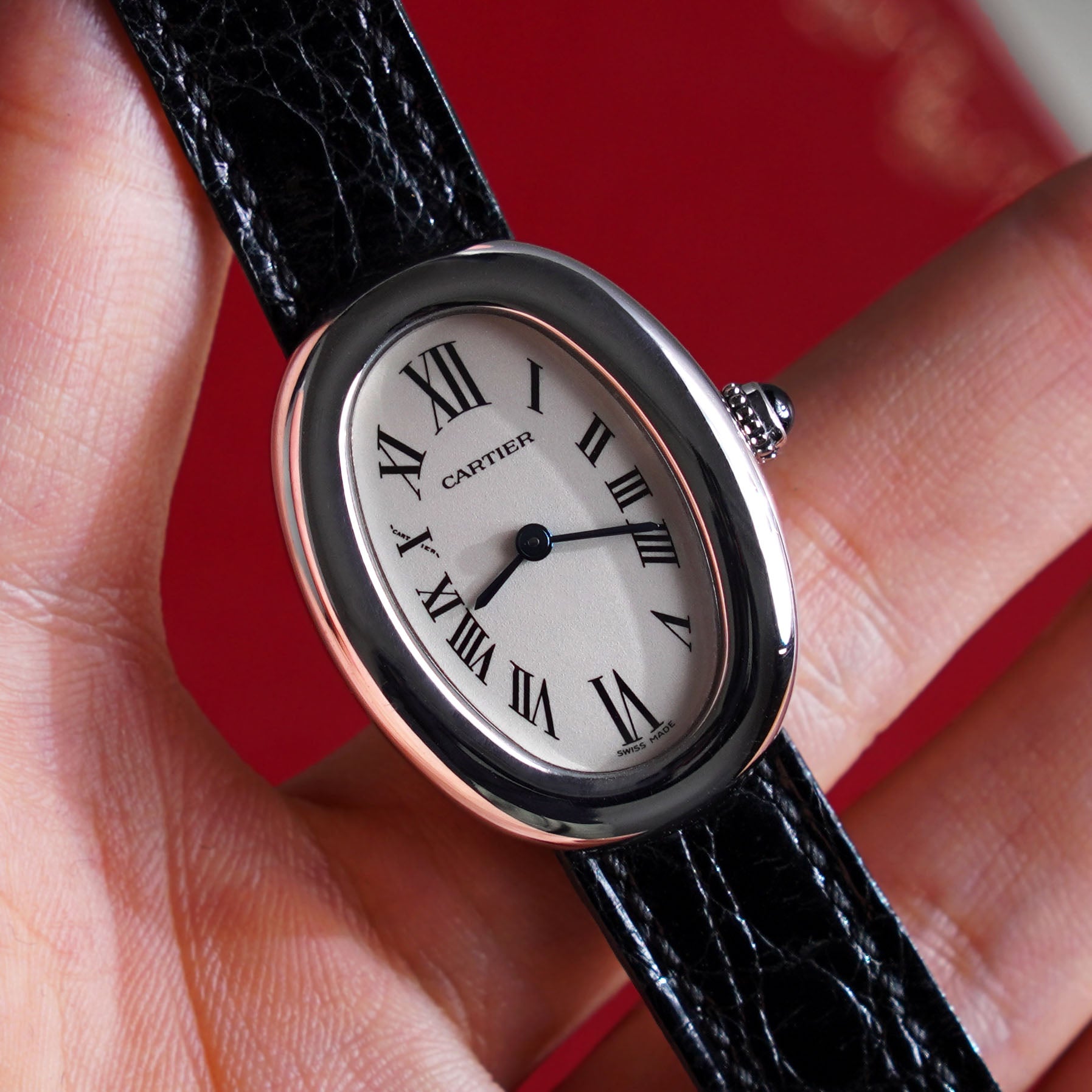 Cartier Baignoire, Ref. 1955, White Gold