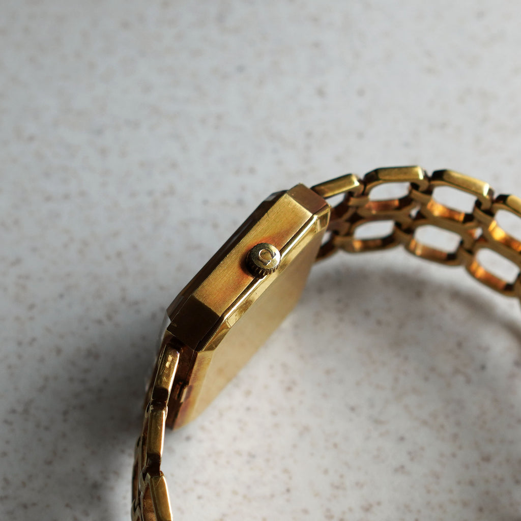 Rare Omega De Ville Bracelet Watch,  Ref. 8273, Yellow Gold