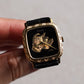 Piaget Ref. 9902, Onyx dial with dove and hourglass motif, Yellow Gold