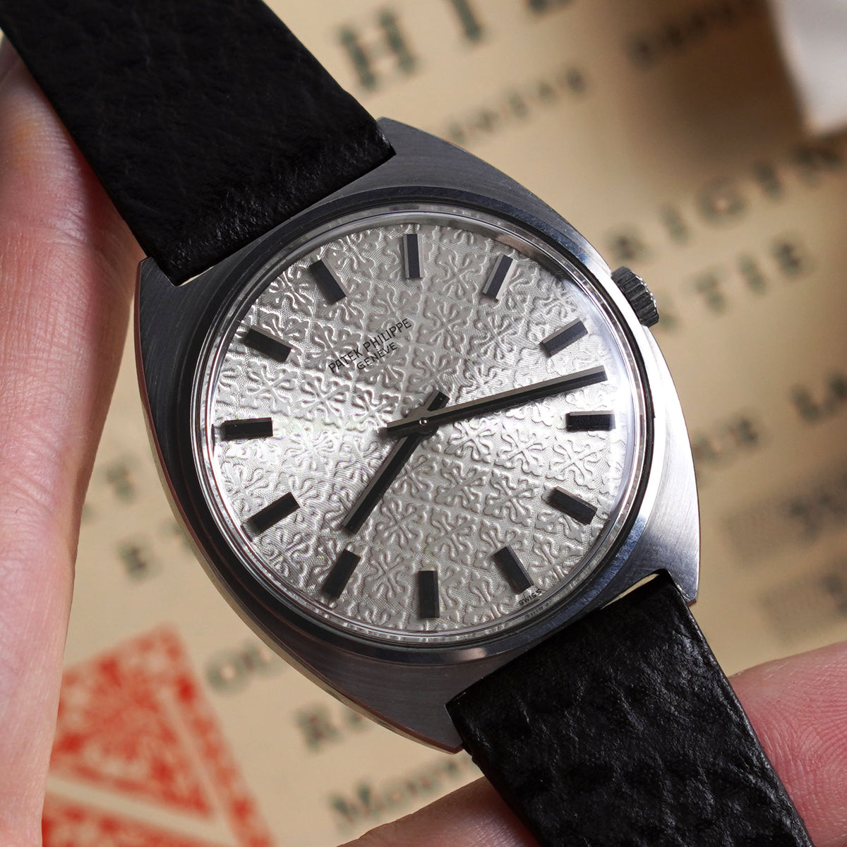 Patek Philippe Calatrava, "Calatrava cross" dial, Ref. 3574, Steel