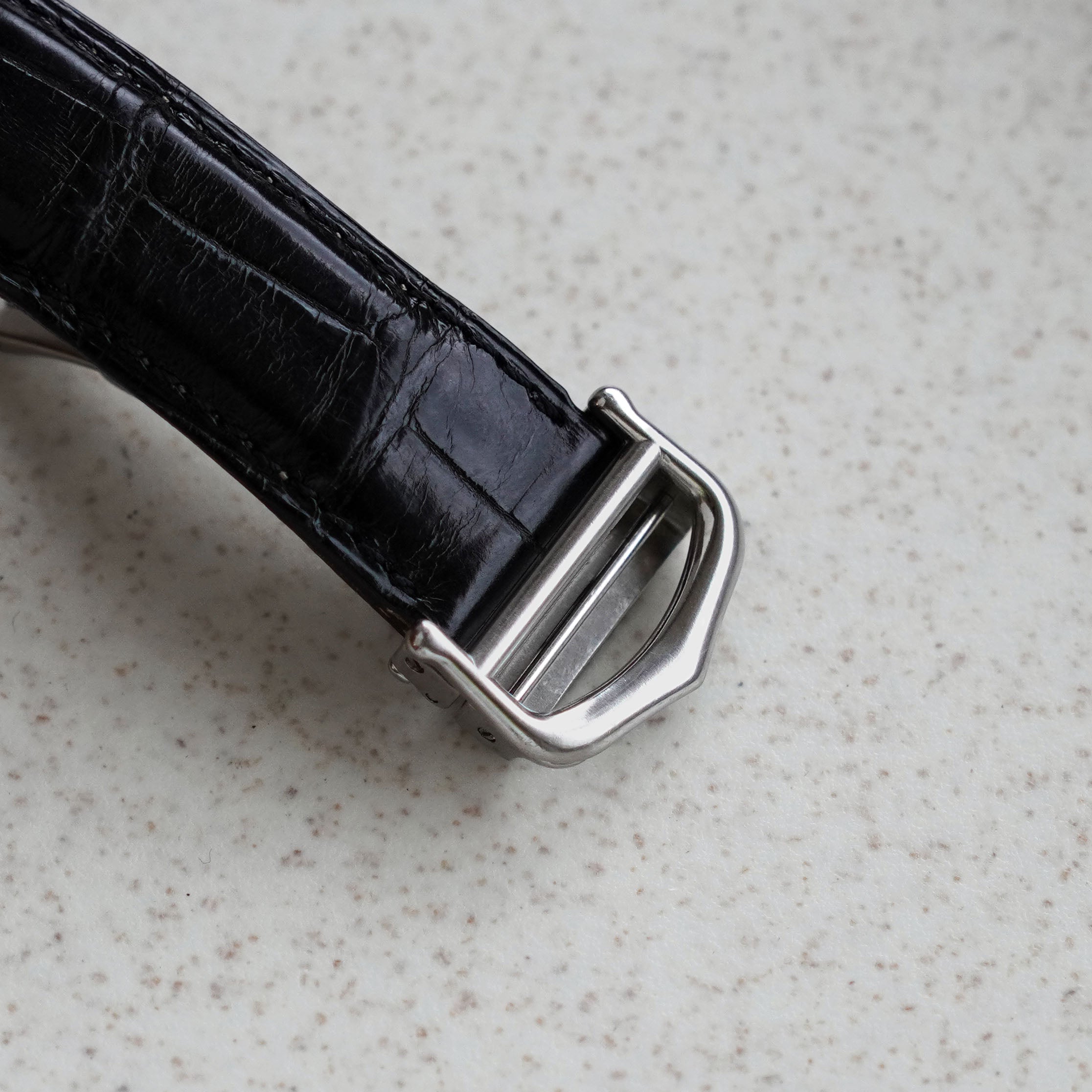 Cartier Rare Tank Basculante Mecanique Display Back, Ref. 2390, Steel