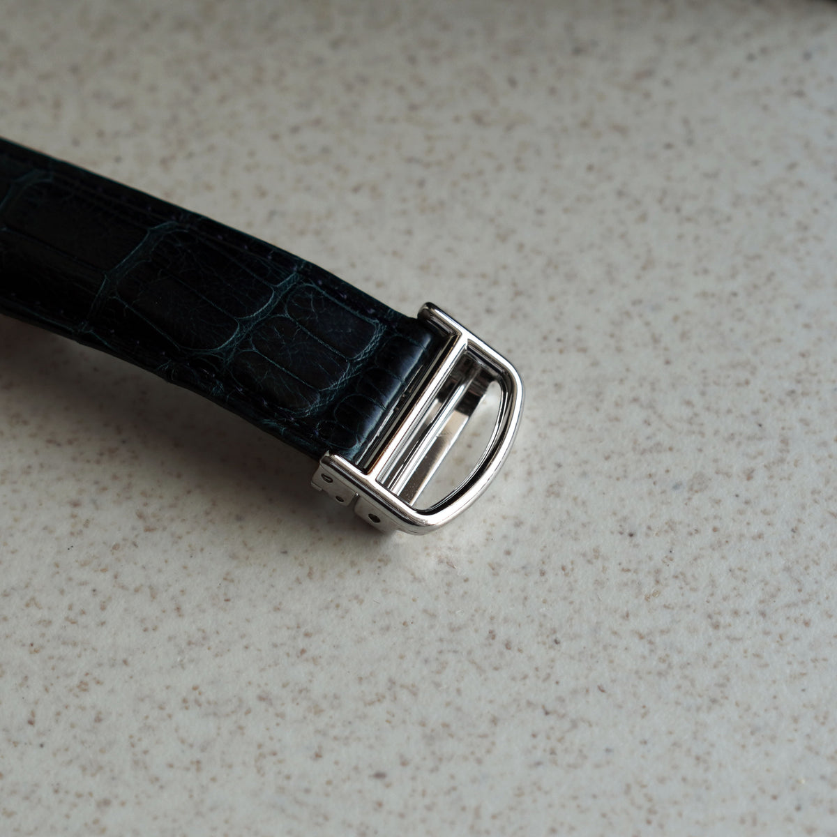 Cartier Tank Française with Date, Diamond Bezel, New Old Stock, White Gold