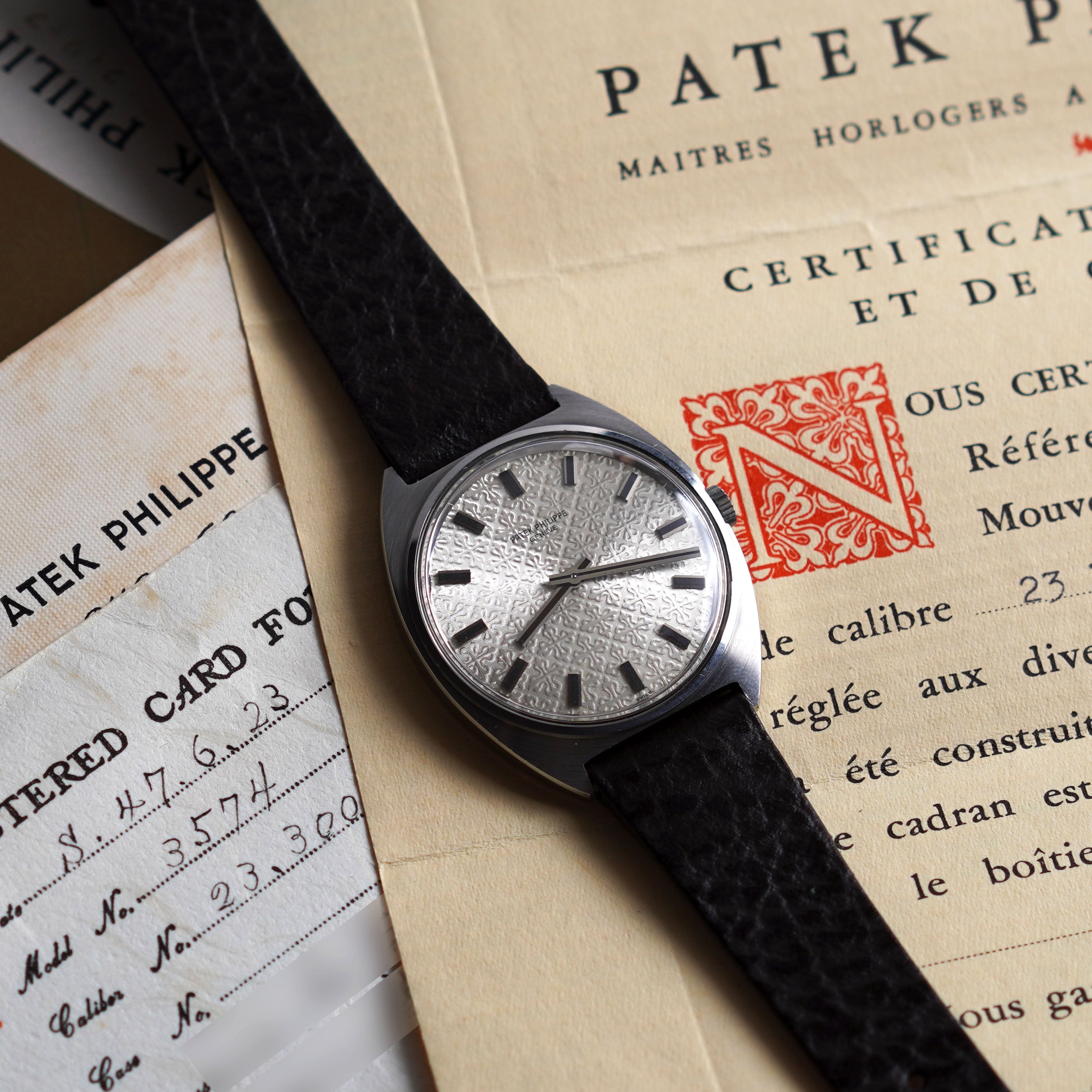 Patek Philippe Calatrava, "Calatrava cross" dial, Ref. 3574, Steel