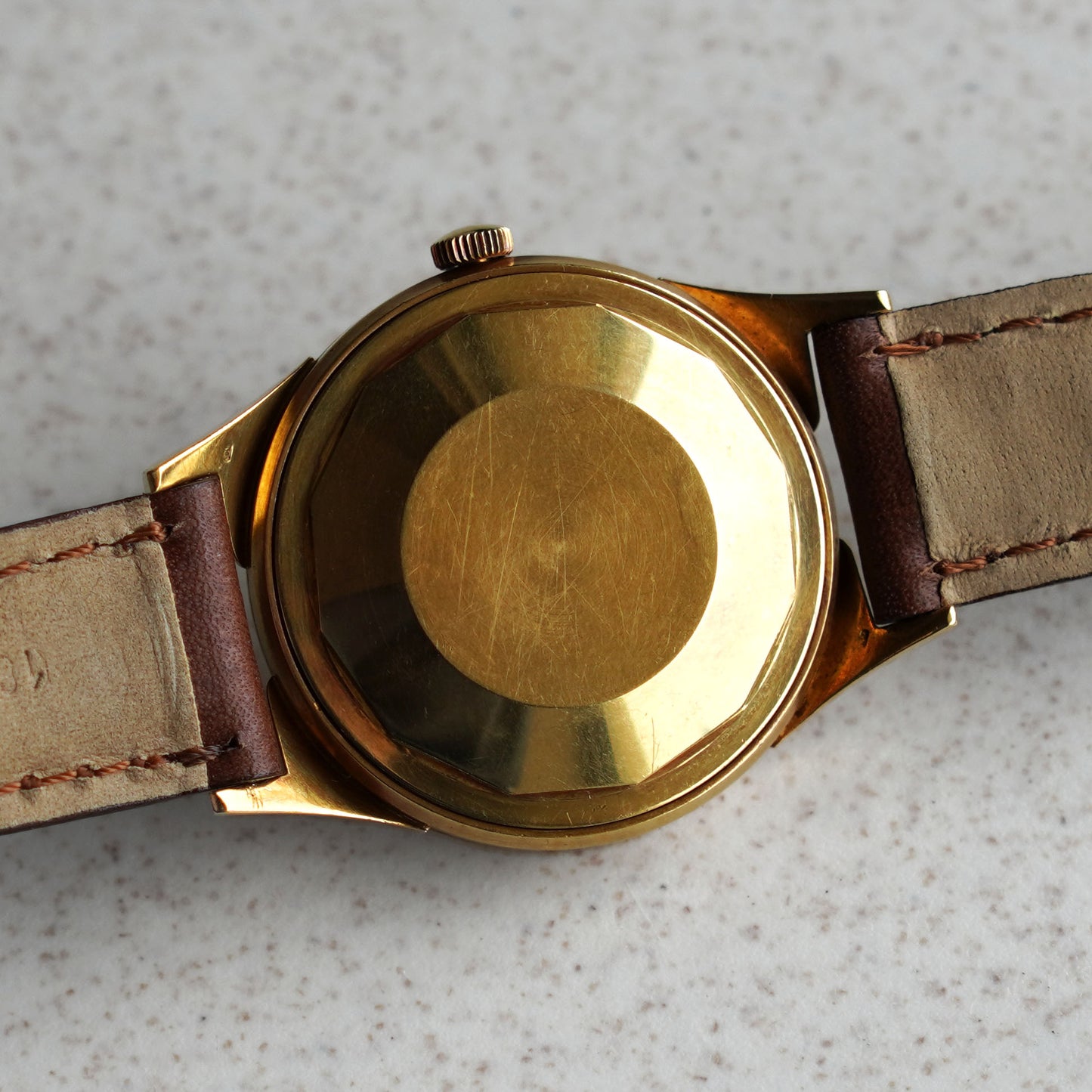 Vacheron Constantin 1960s Automatic, Fancy lugs, Double-signed TÜRLER, Yellow Gold