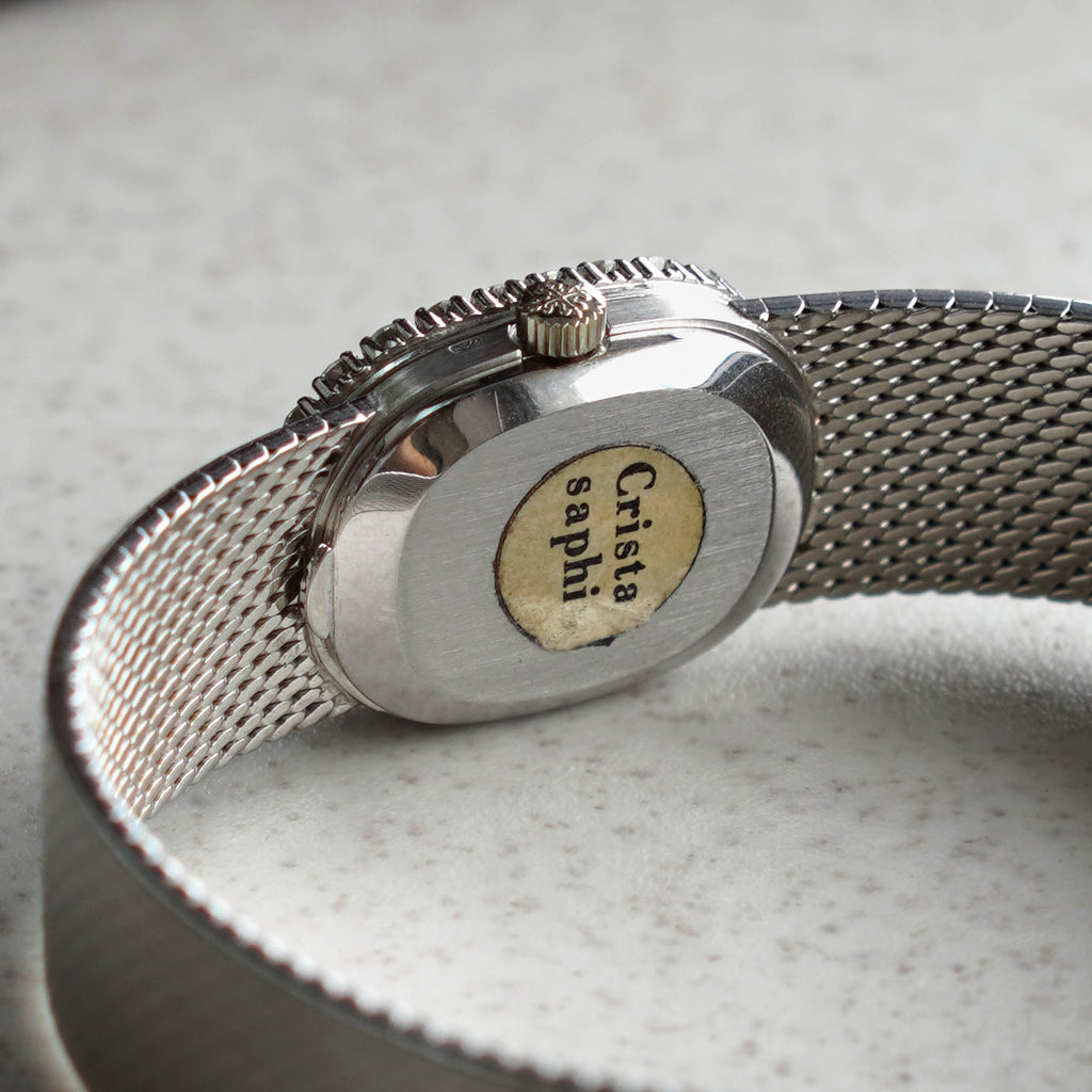 Patek Philippe Ladies Ellipse, Diamond bezel, New-old-stock, Ref. 3377/1, White Gold