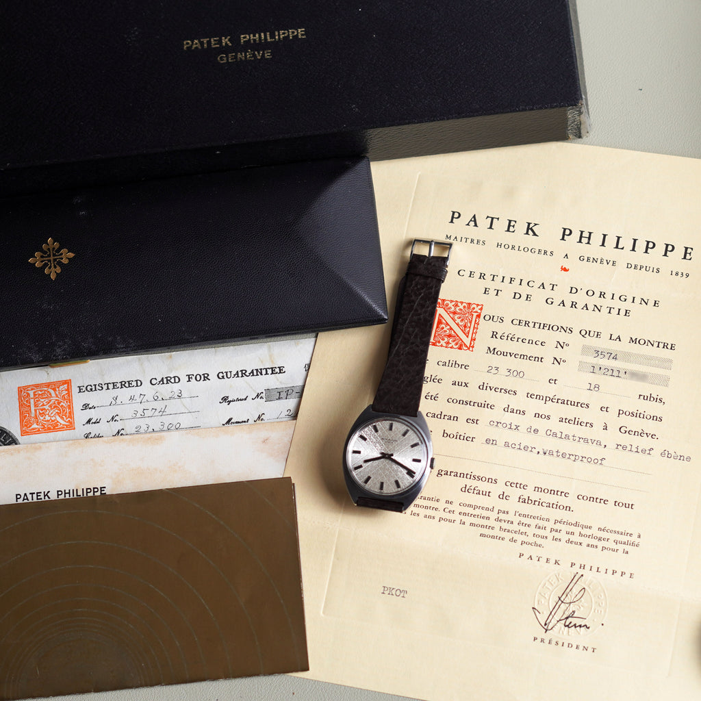 Patek Philippe Calatrava, "Calatrava cross" dial, Ref. 3574, Steel