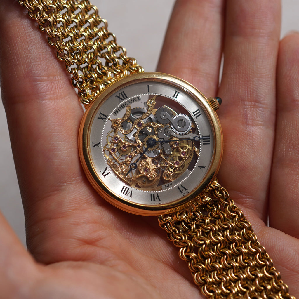 Breguet Skeleton Bracelet Watch, Ref. 3030 BA, Yellow Gold