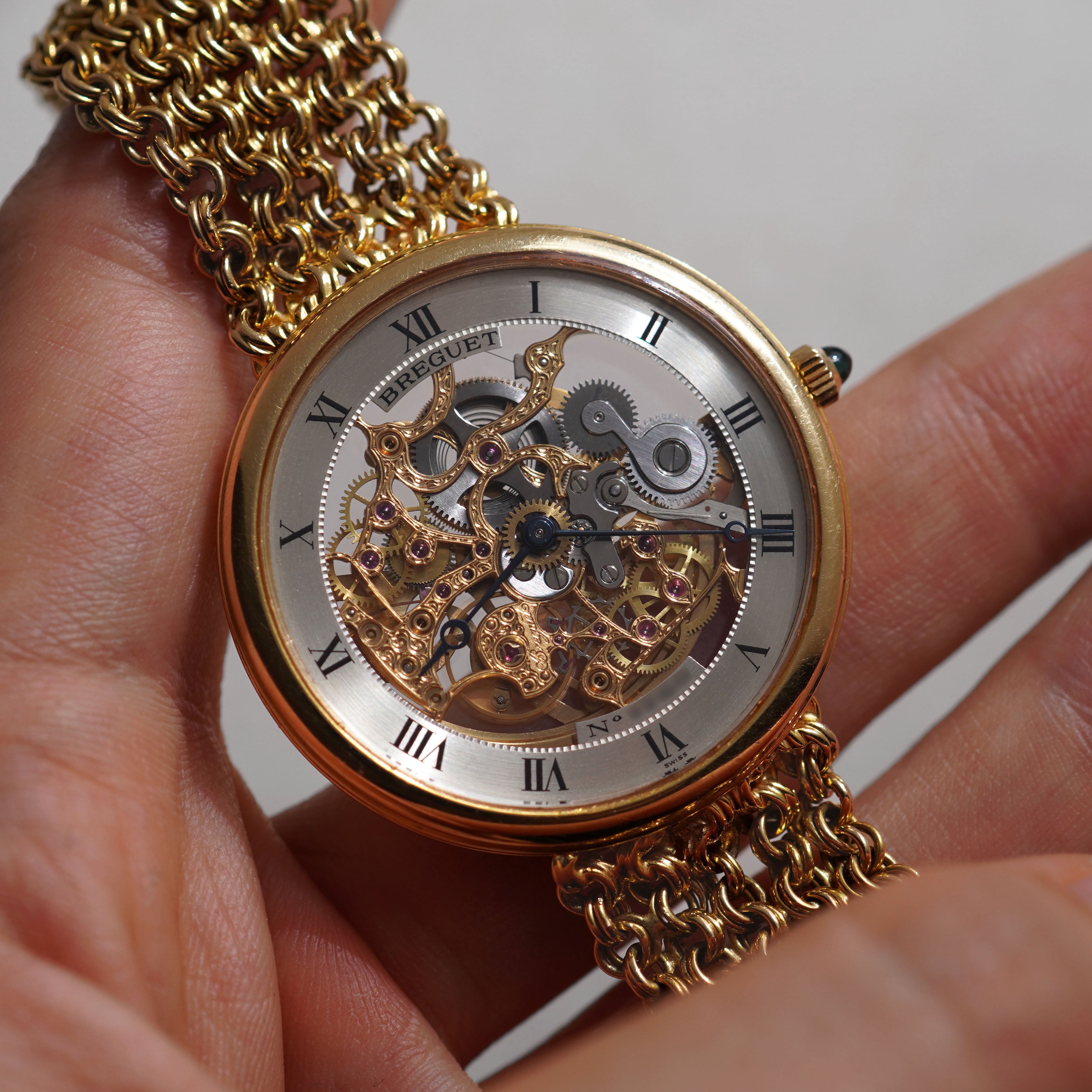 Breguet Skeleton Bracelet Watch, Ref. 3030 BA, Yellow Gold