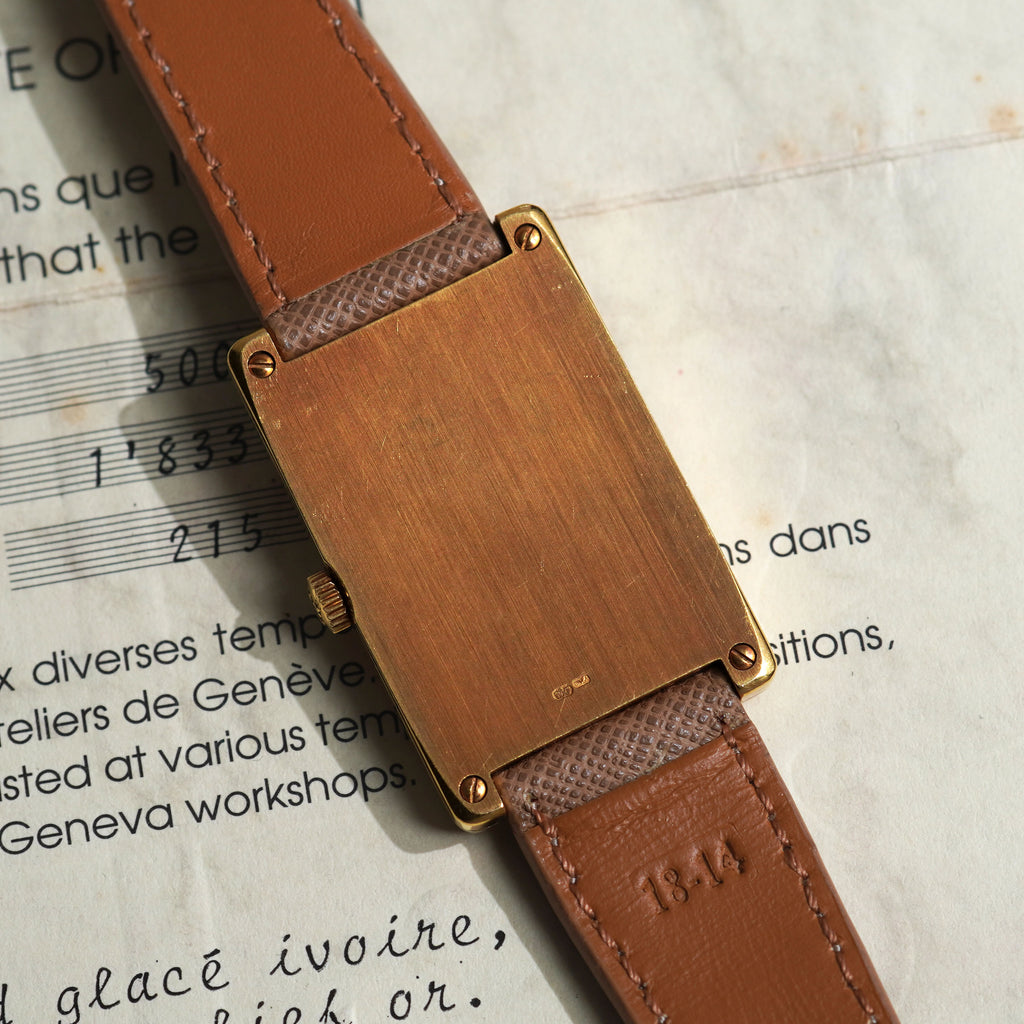 Patek Philippe Gondolo, Rare ivory glazed dial, Ref. 5009, Yellow Gold