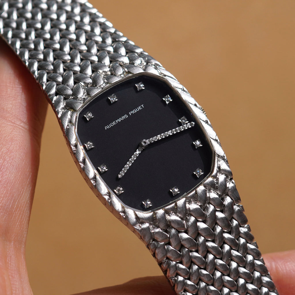 Audemars Piguet Cobra, Blue Dial with Diamond Index, White Gold