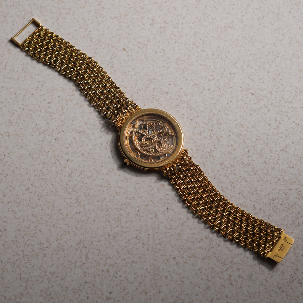 Breguet Skeleton Bracelet Watch, Ref. 3030 BA, Yellow Gold