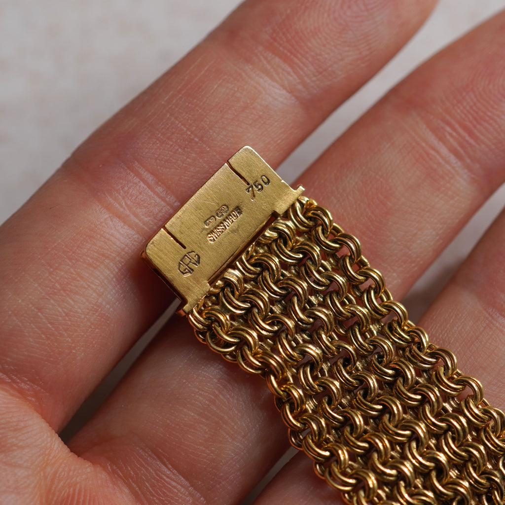Breguet Skeleton Bracelet Watch, Ref. 3030 BA, Yellow Gold