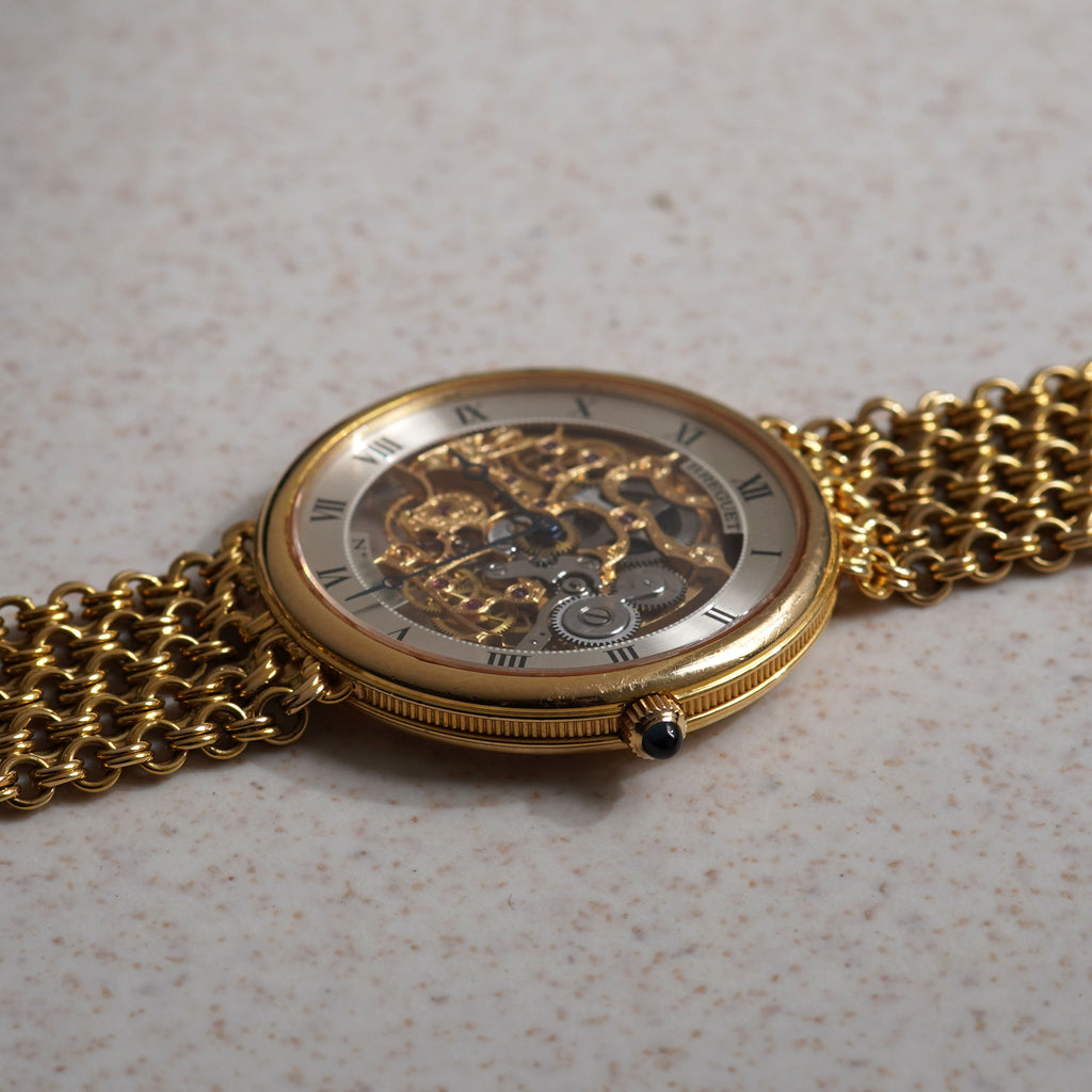 Breguet Skeleton Bracelet Watch, Ref. 3030 BA, Yellow Gold