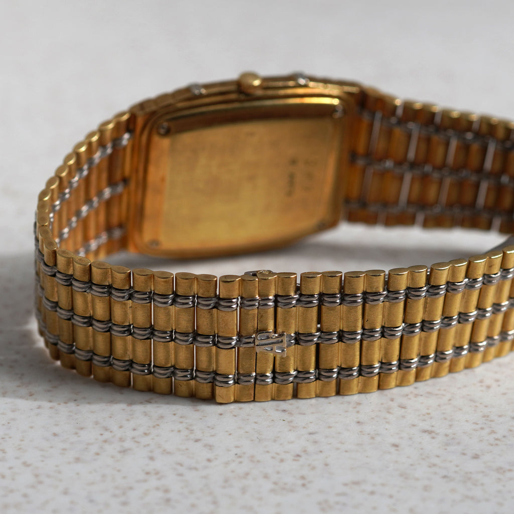 Audemars Piguet Two-tone Bamboo, Diamond Horizontal Bars Dial, Yellow and White Gold