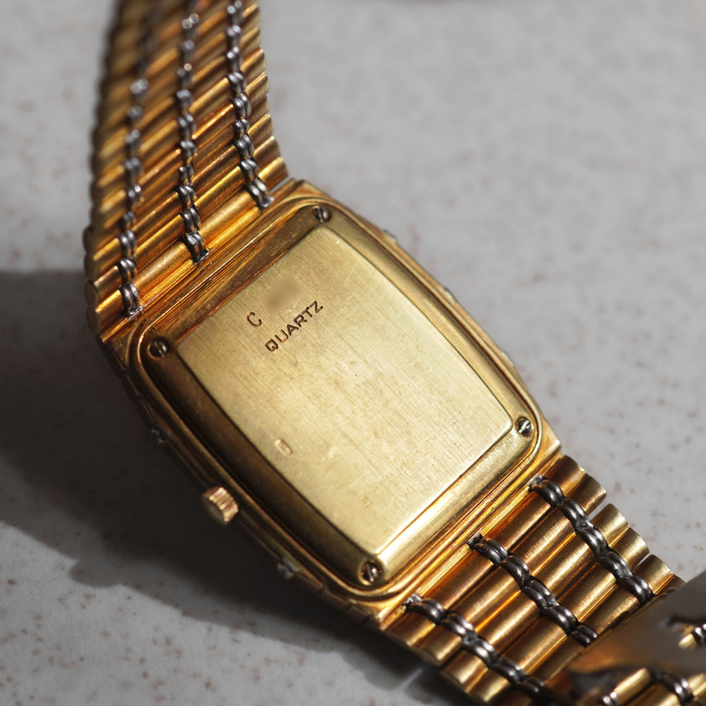 Audemars Piguet Two-tone Bamboo, Diamond Horizontal Bars Dial, Yellow and White Gold