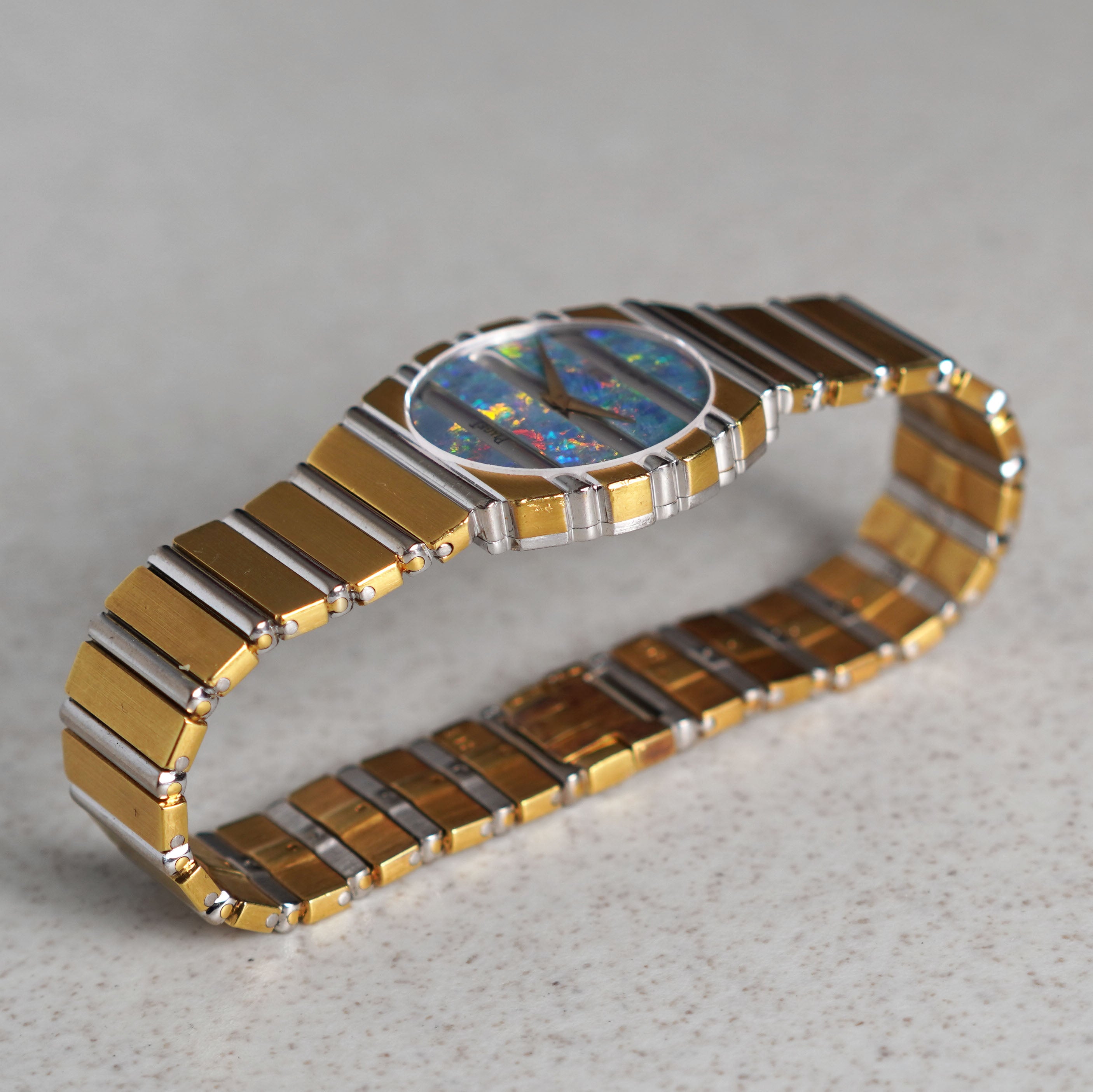 Piaget Polo, Two-tone with Opal Dial, Ref. 791C701, Yellow and White Gold