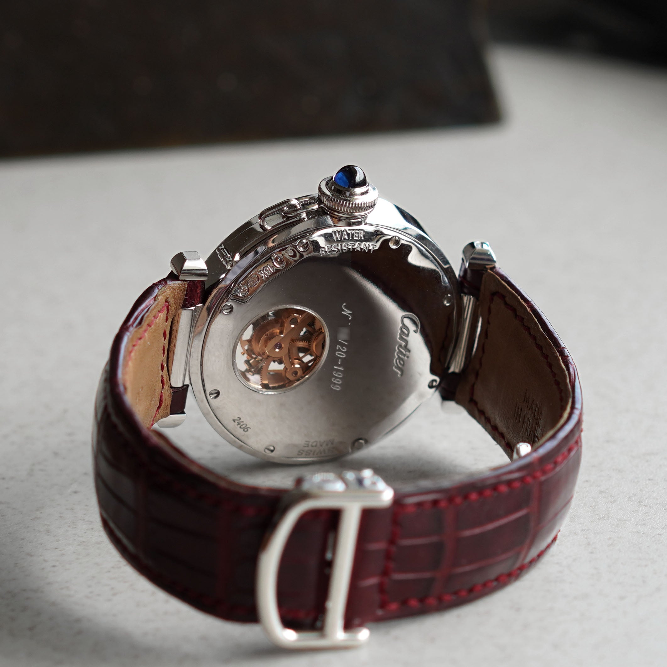 Cartier CPCP Pasha De Cartier Tourbillon, Ref. 2406, White Gold