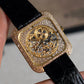 Vacheron Constantin Rare Skeletonised Diamond-Set Wristwatch, Yellow Gold