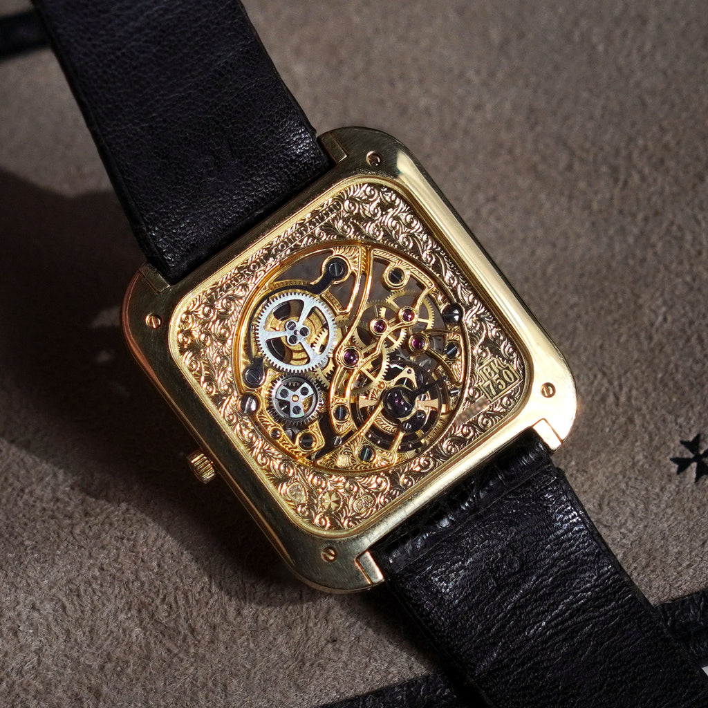 Vacheron Constantin Rare Skeletonised Diamond-Set Wristwatch, Ref. 33514, Yellow Gold