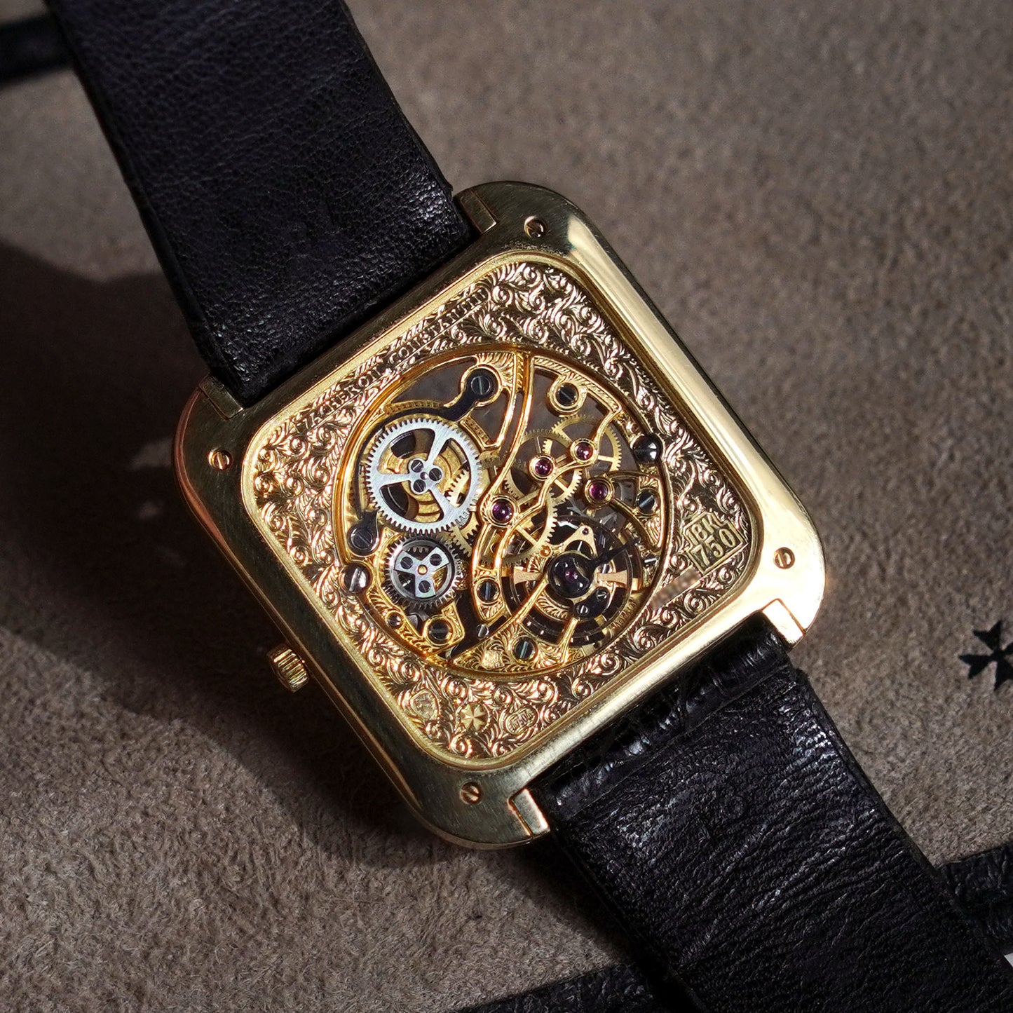 Vacheron Constantin Rare Skeletonised Diamond-Set Wristwatch, Yellow Gold