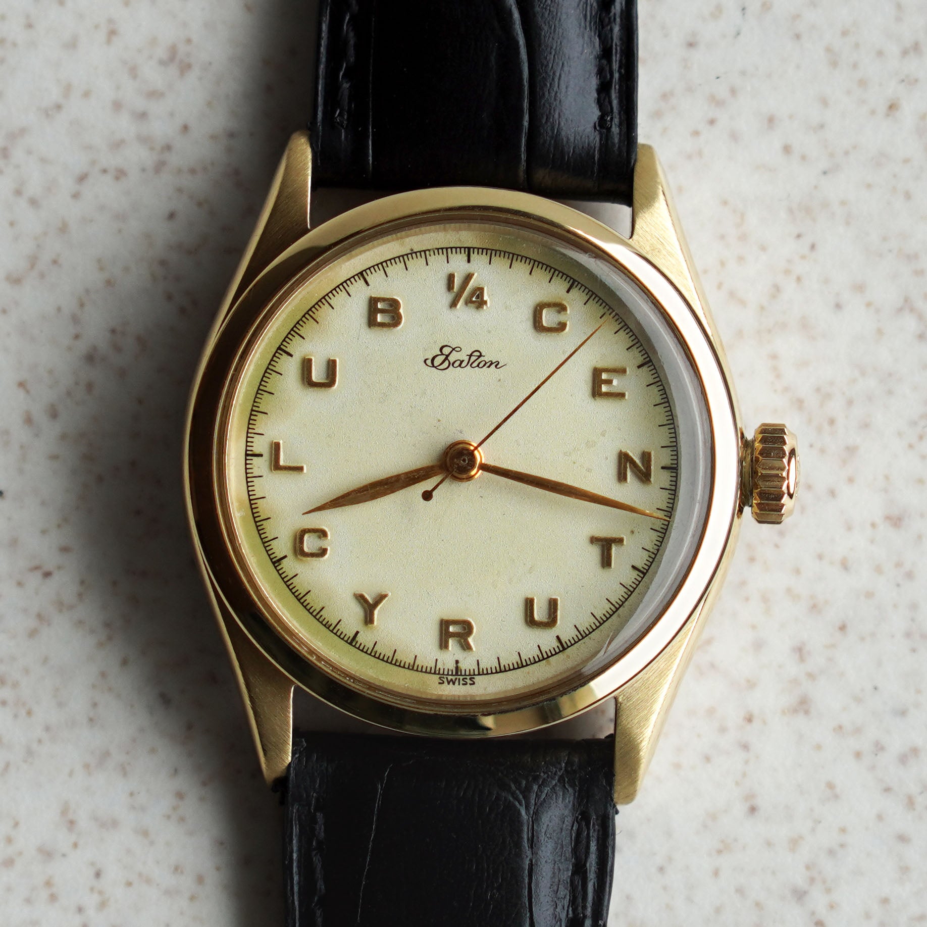 Rolex “Eaton 1/4 Century Club” Oyster Perpetual, Ref. 6222, Yellow Gold