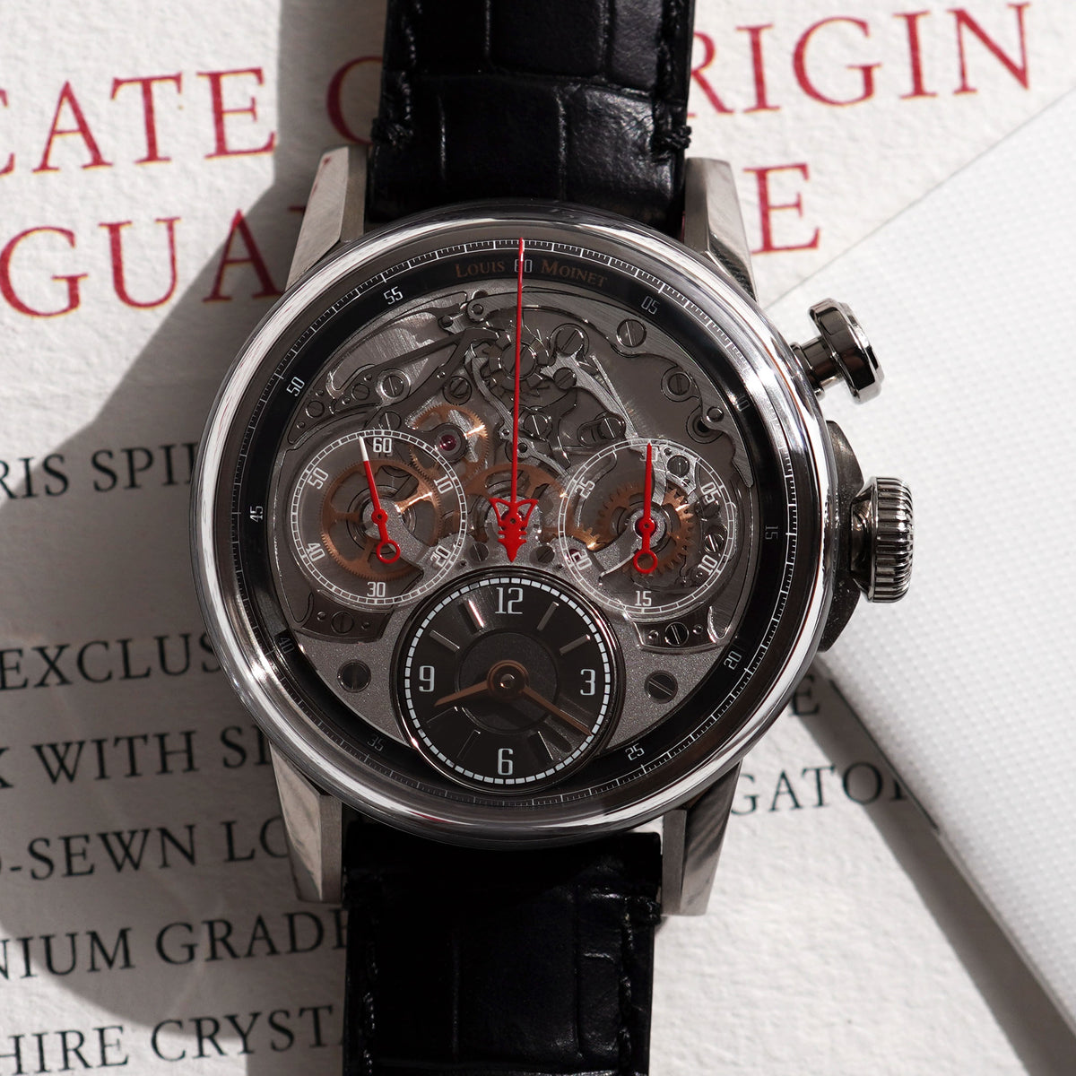 Louis Moinet Memoris Spirit Chronograph Limited Edition, Ref. LM-84.20.50, Titanium