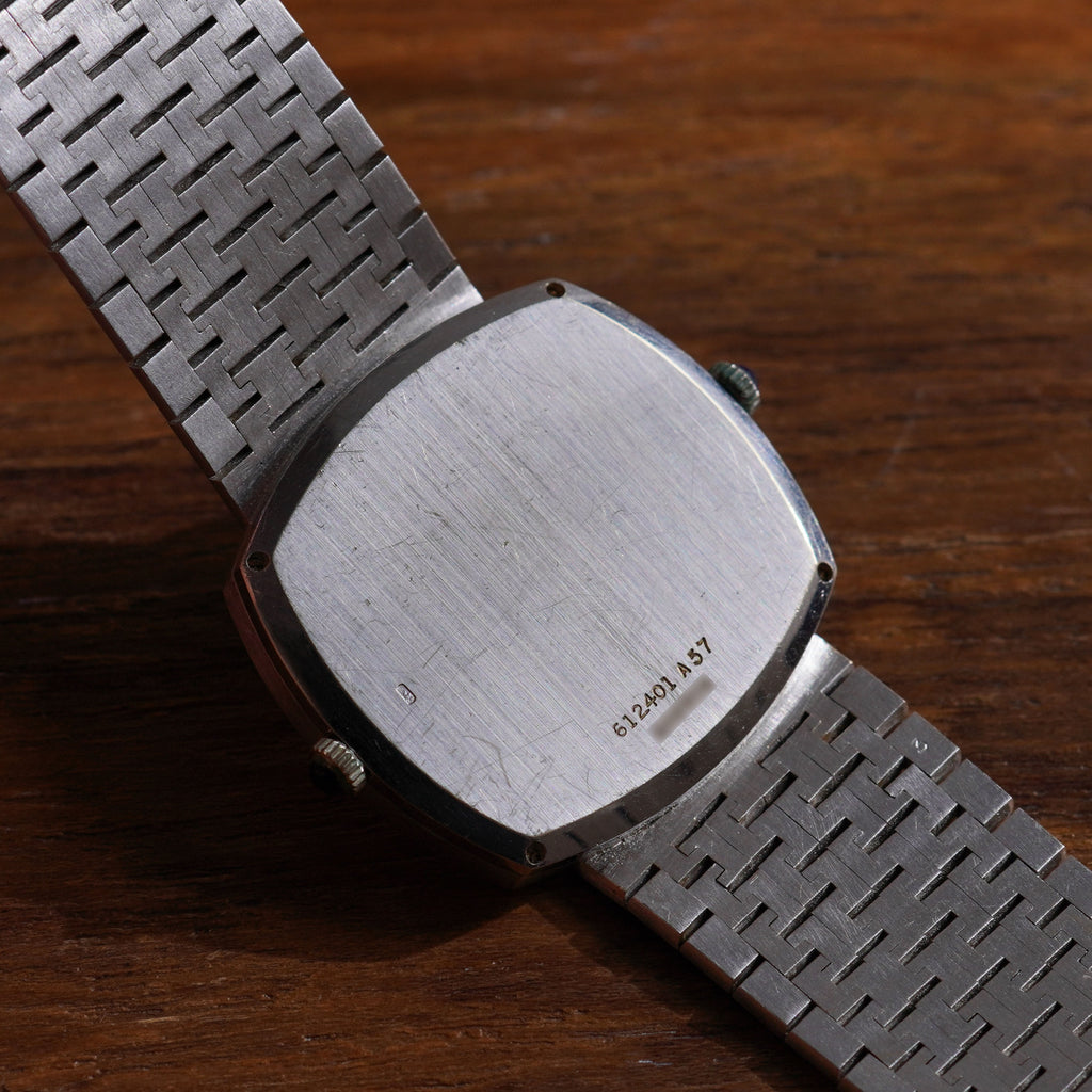 Piaget Rare Dual Time Integrated Bracelet Watch, Ref. 612401 A57, White Gold