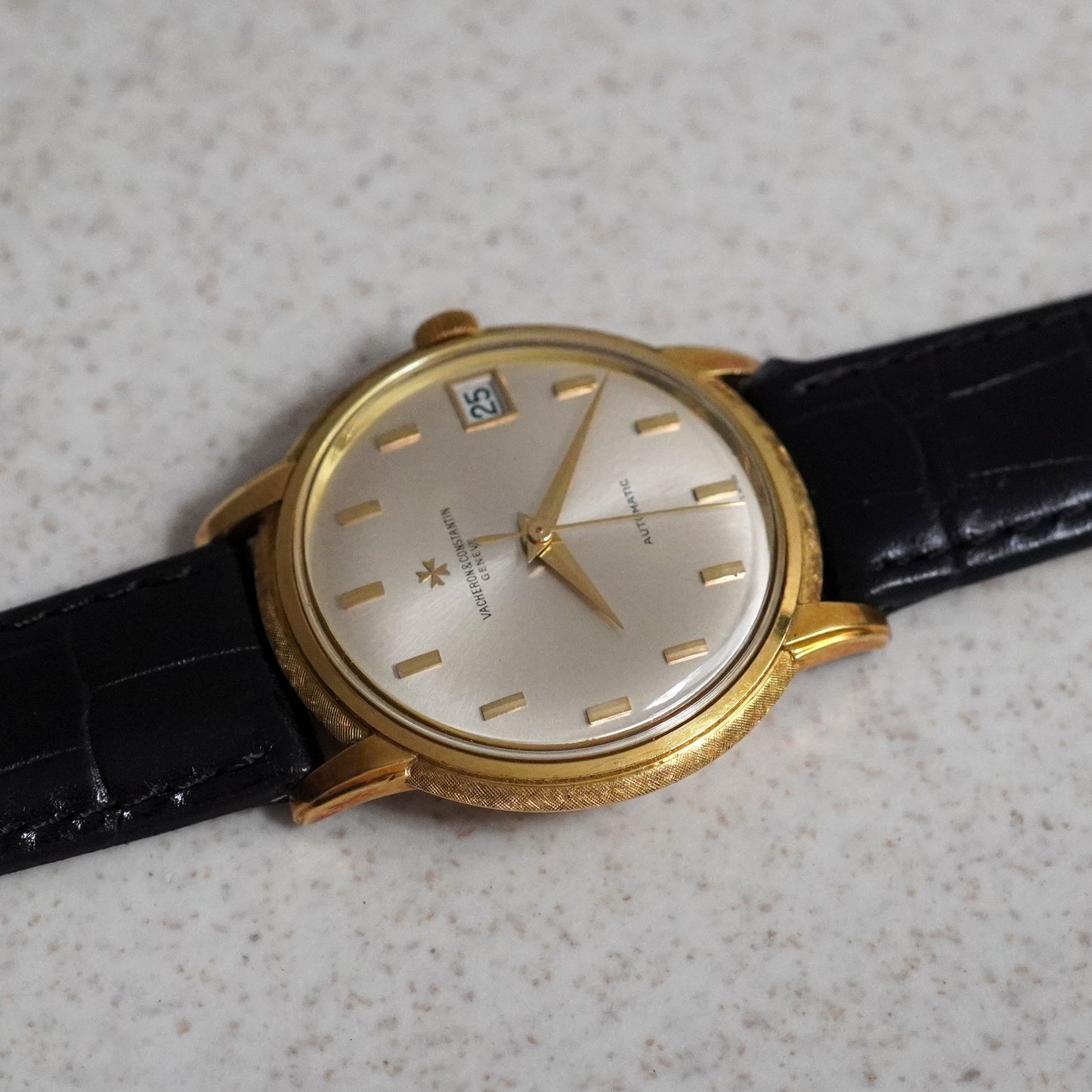 Vacheron Constantin, Ref. 6394Q, Rare Vertical Indexes and Florentine Finish, Yellow Gold