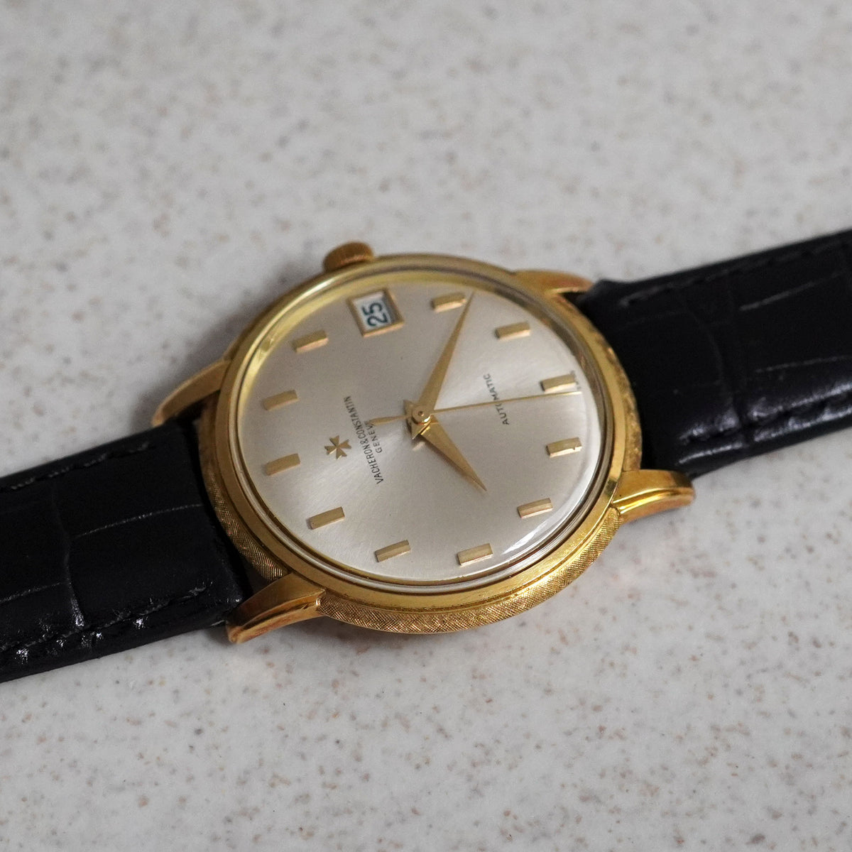 Vacheron Constantin, Rare Vertical Indexes and Florentine Finish, Ref. 6394Q, Yellow Gold