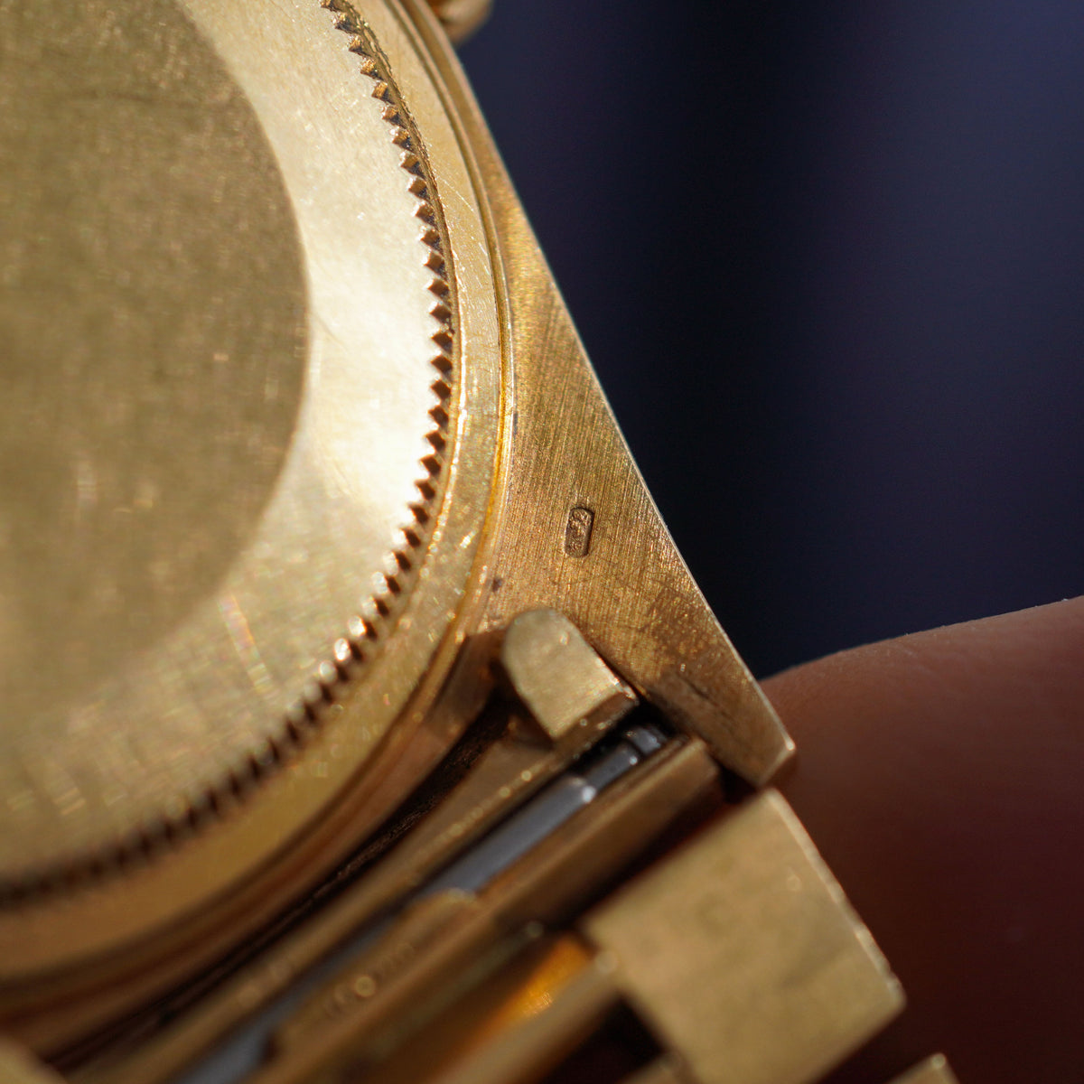 Rolex Vintage Day-Date, Blue dial, Ref. 1803, Yellow Gold