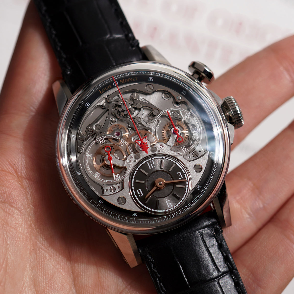 Louis Moinet Memoris Spirit Chronograph Limited Edition, Ref. LM-84.20.50, Titanium