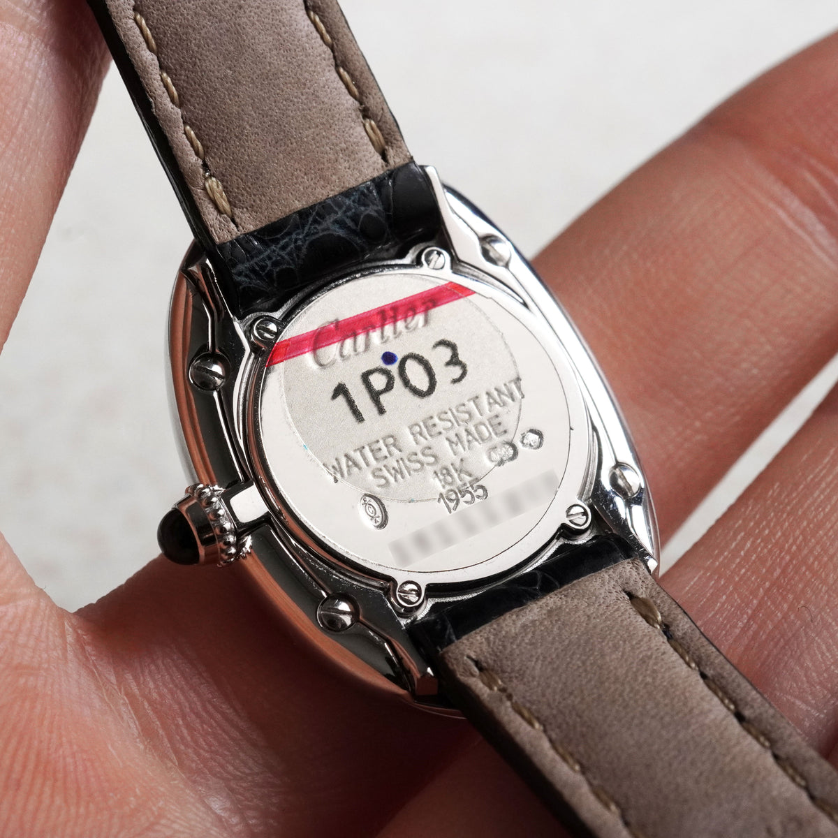 Cartier Baignoire, Ref. 1955, White Gold