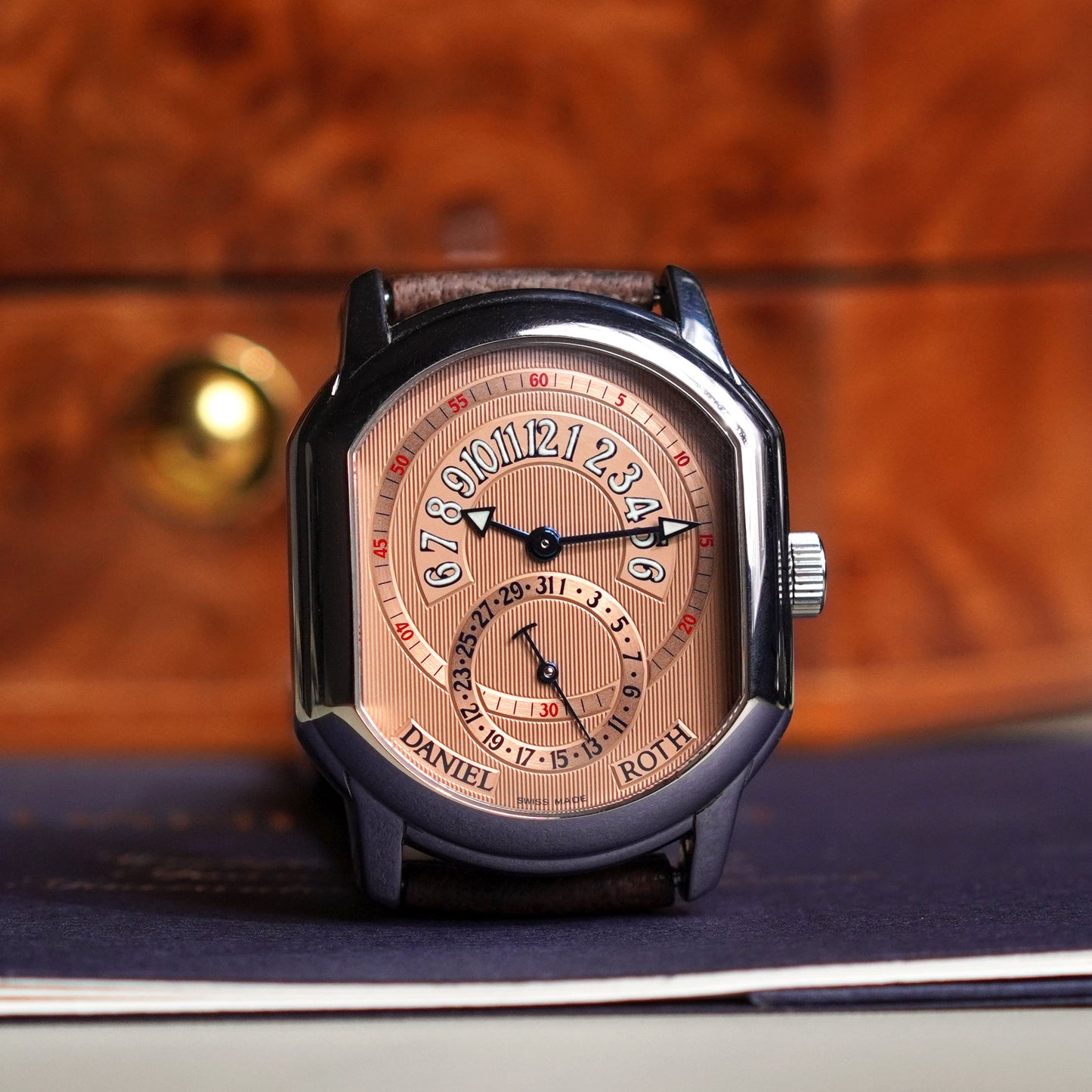 Daniel Roth Premier Retrograde Salmon Dial, Steel