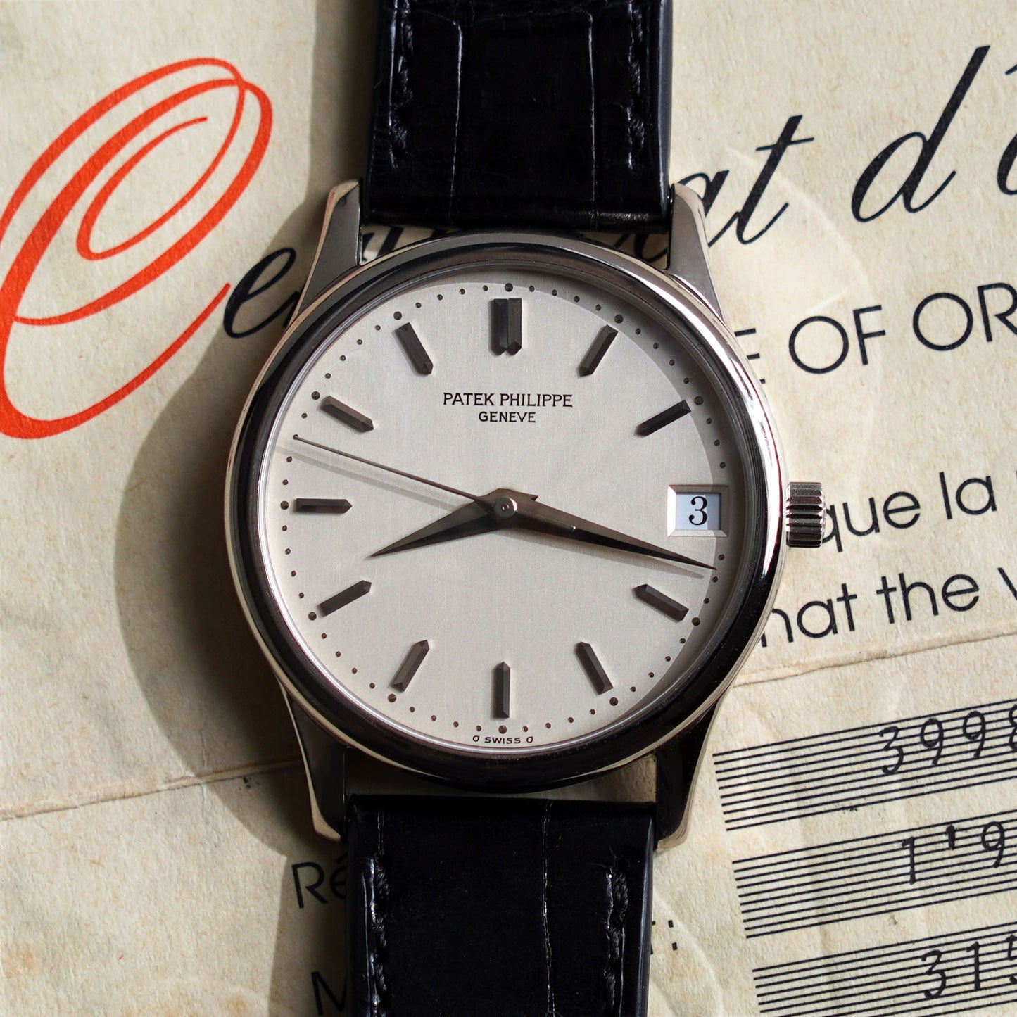 Patek Philippe Calatrava 3998G, White Gold