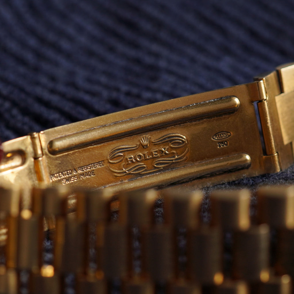 Rolex Vintage Day-Date, Blue dial, Ref. 1803, Yellow Gold