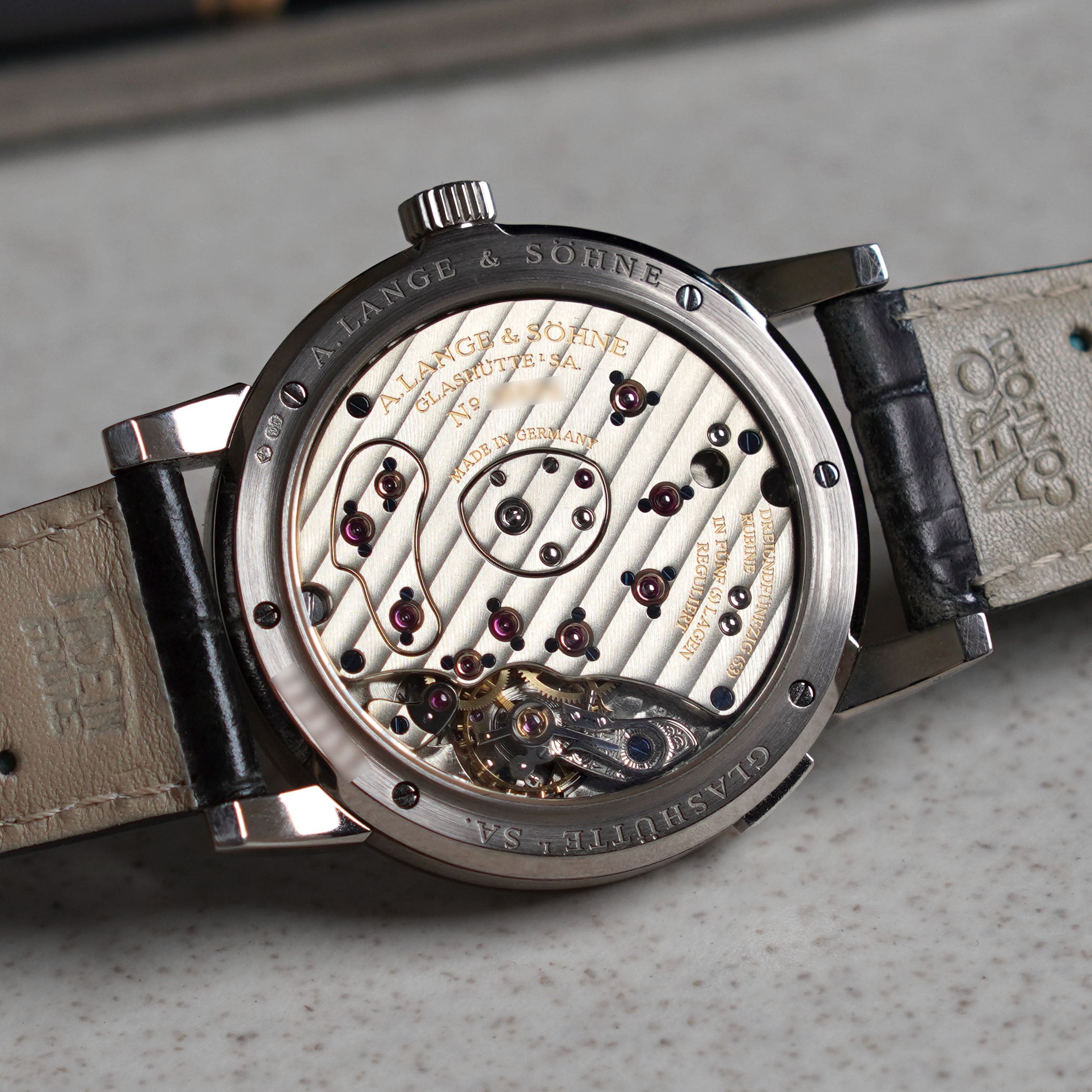 A. Lange & Sohne Lange 1 "Soiree", Mother of Pearl dial, Ref. 110.029, White Gold