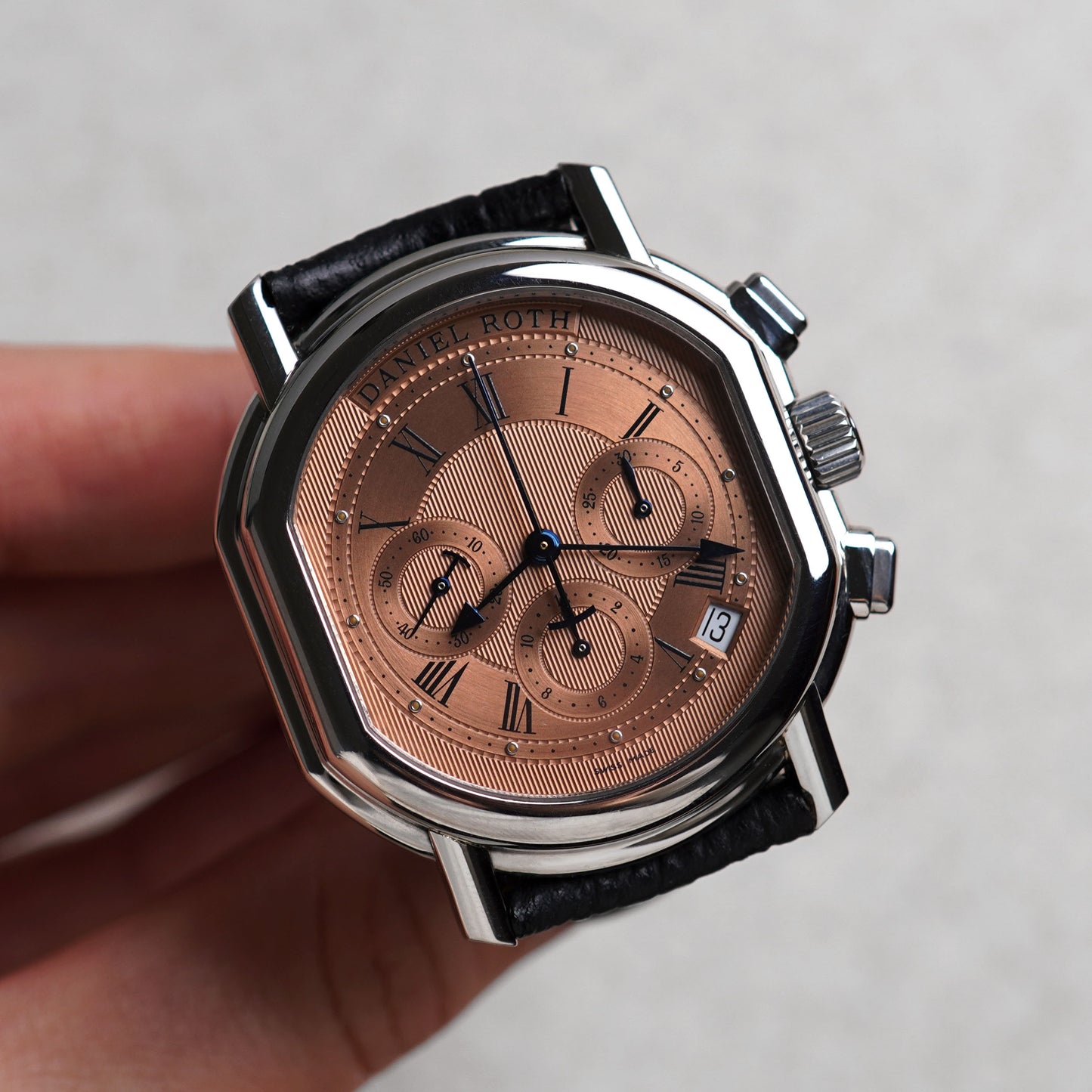 Daniel Roth Salmon Dial Chronograph, Ref. S247, Steel