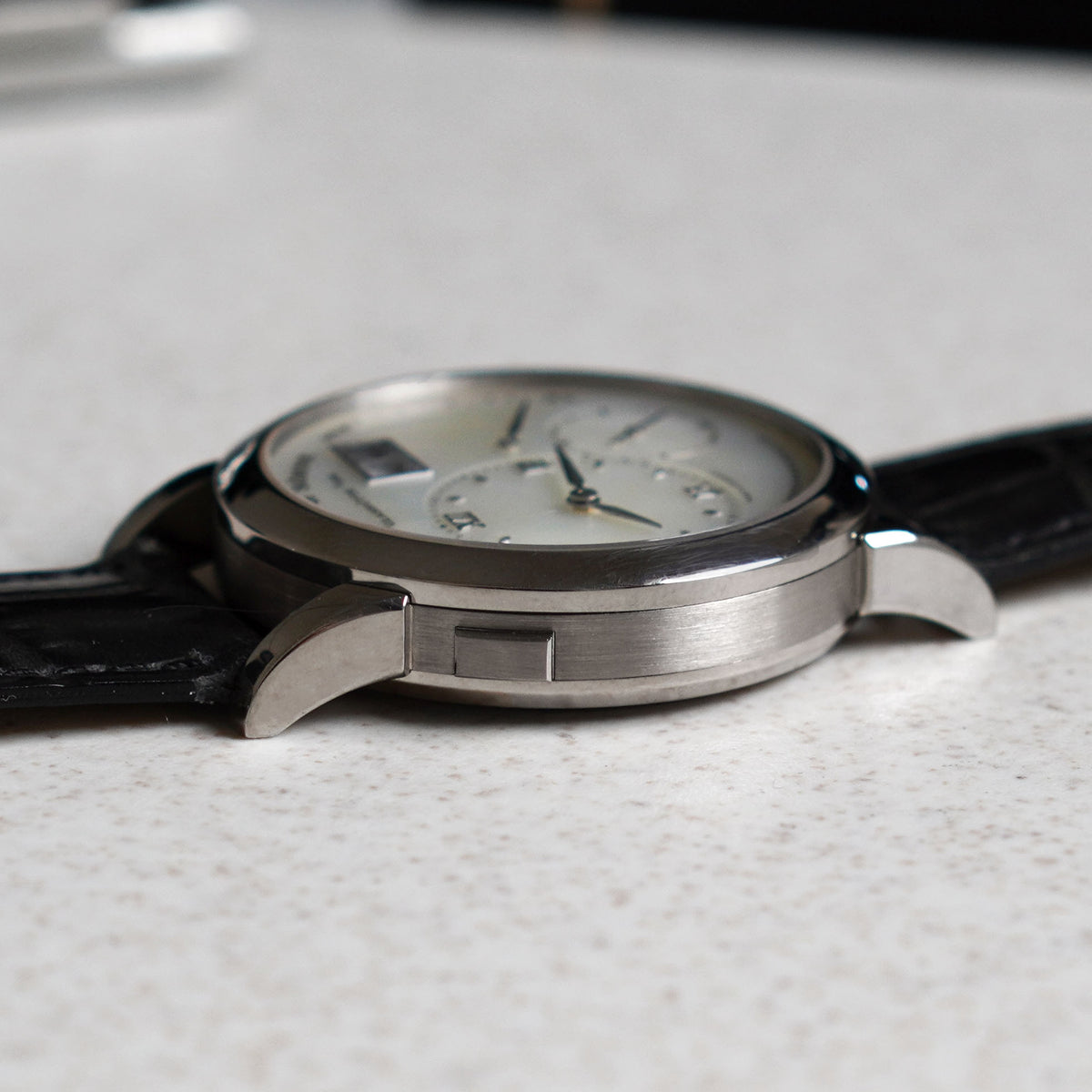 A. Lange & Sohne Lange 1 "Soiree", Mother of Pearl dial, Ref. 110.029, White Gold