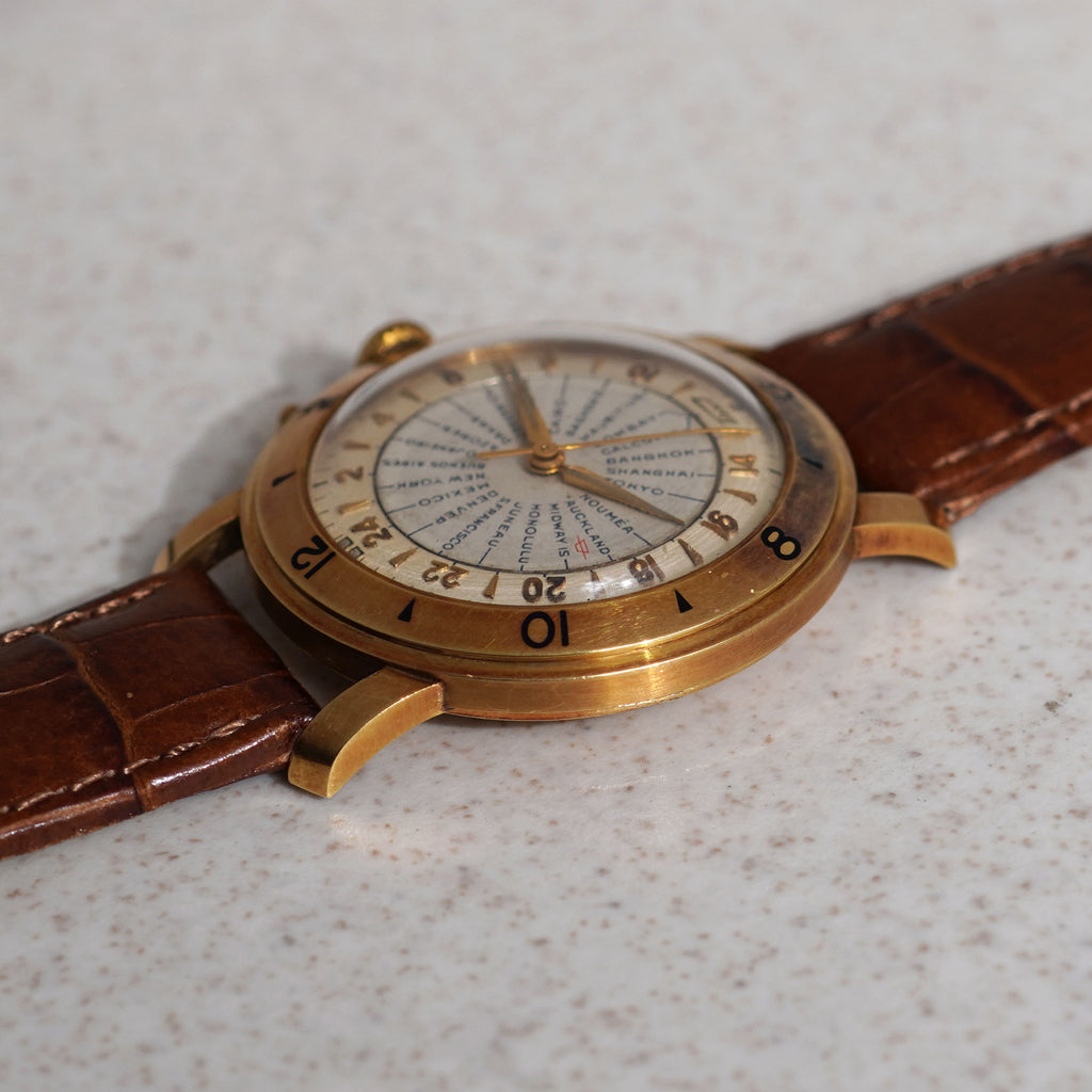 Tissot Vintage Navigator World Time, Yellow Gold