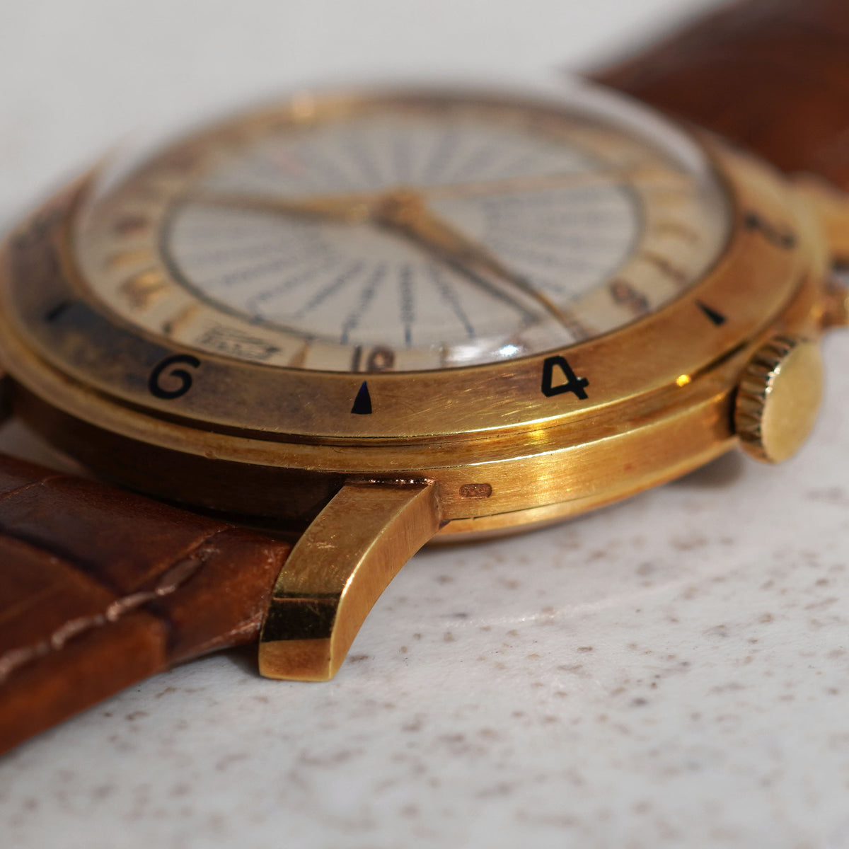 Tissot Vintage Navigator World Time, Yellow Gold