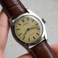 Rolex Oyster Perpetual Semi-Bubbleback, Honeycomb Dial, Ref. 6108, Steel
