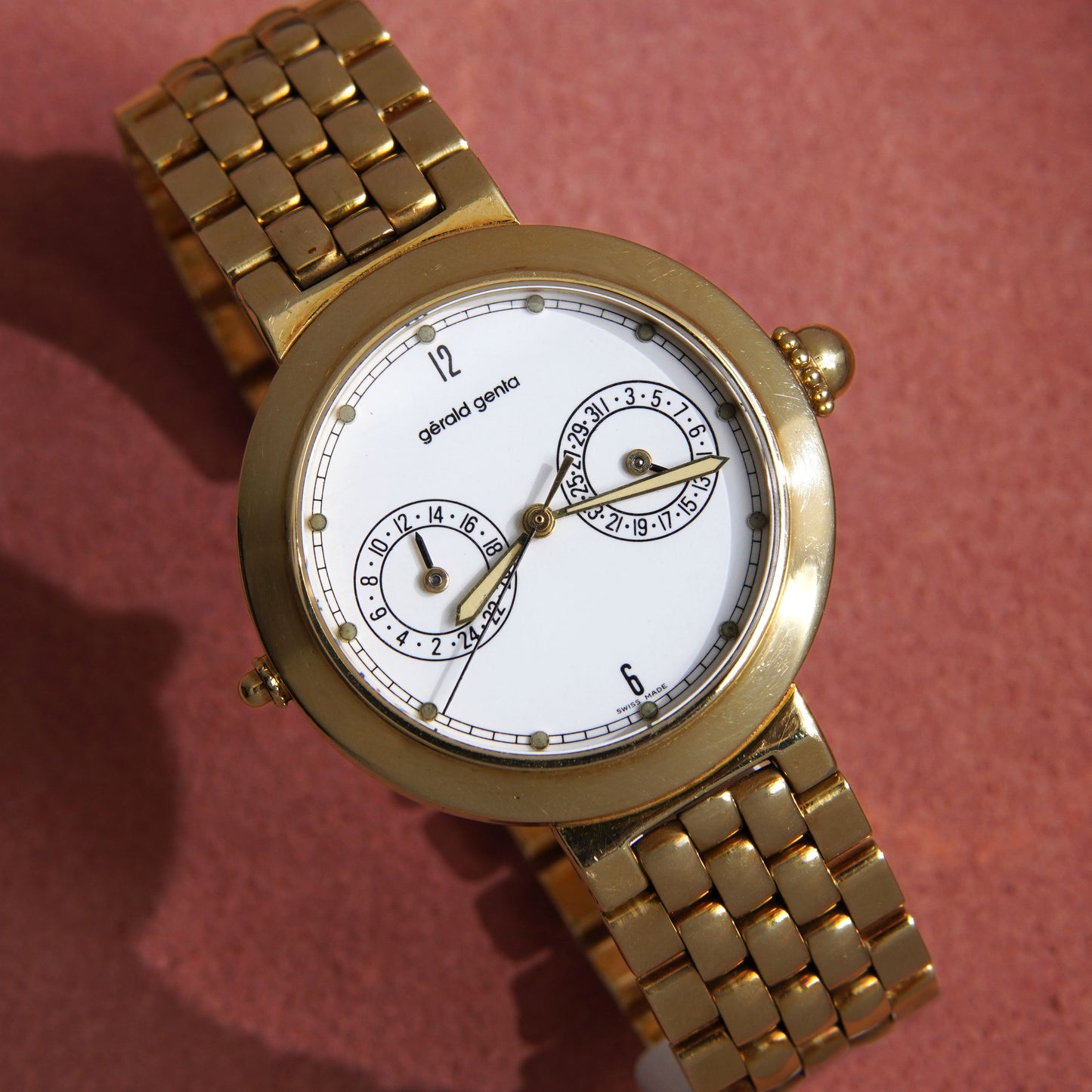 Gerald Genta GMT Date, Yellow Gold