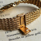 Patek Philippe Manual-wind Bracelet Watch, Coral dial, Yellow Gold