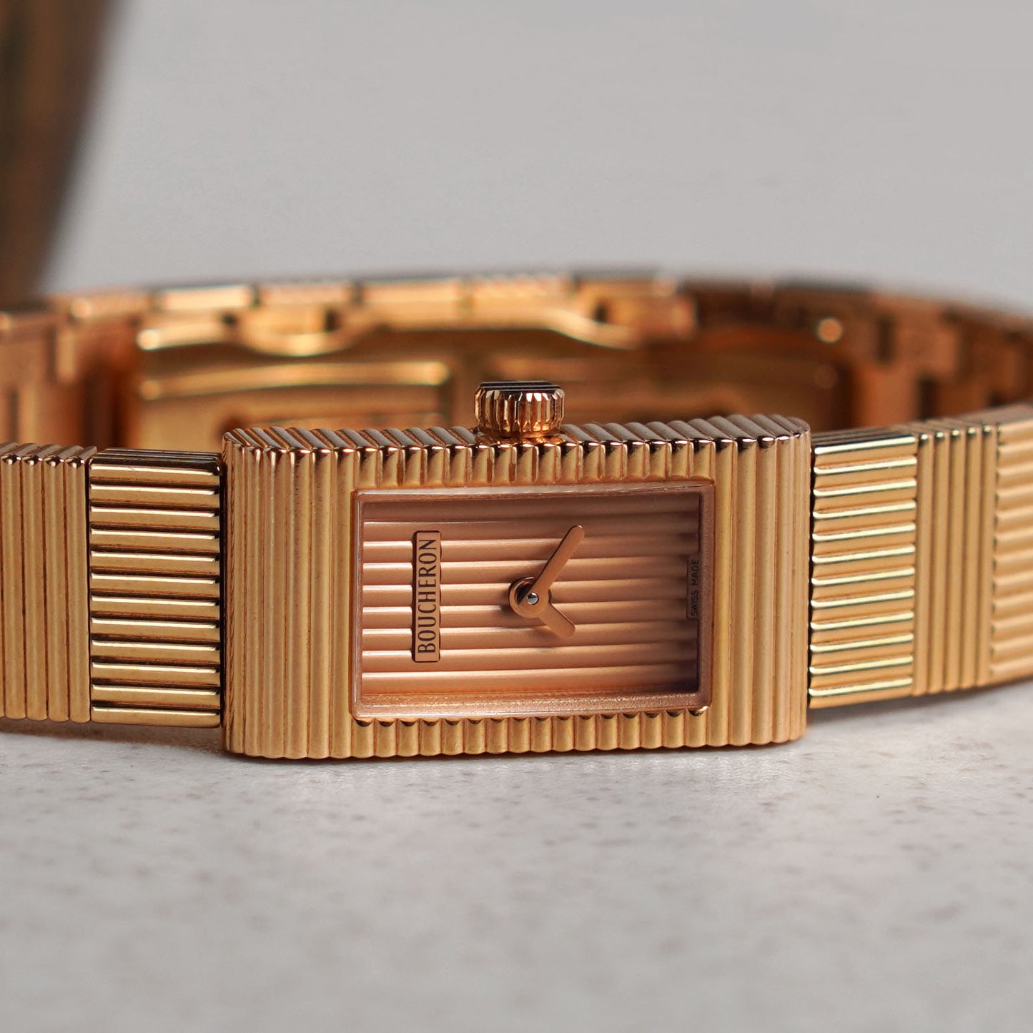 Boucheron Reflet Bracelet Watch, Pink Gold