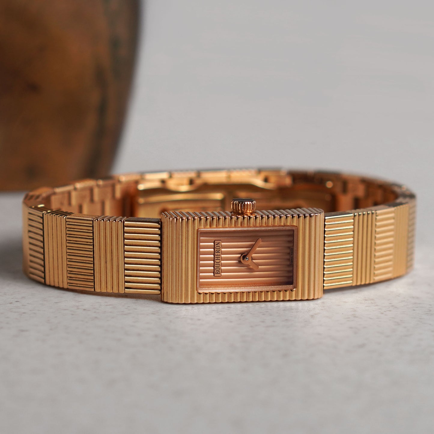 Boucheron Reflet Bracelet Watch, Pink Gold
