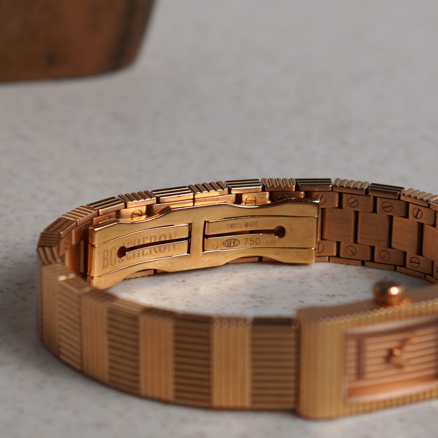 Boucheron Reflet Bracelet Watch, Pink Gold