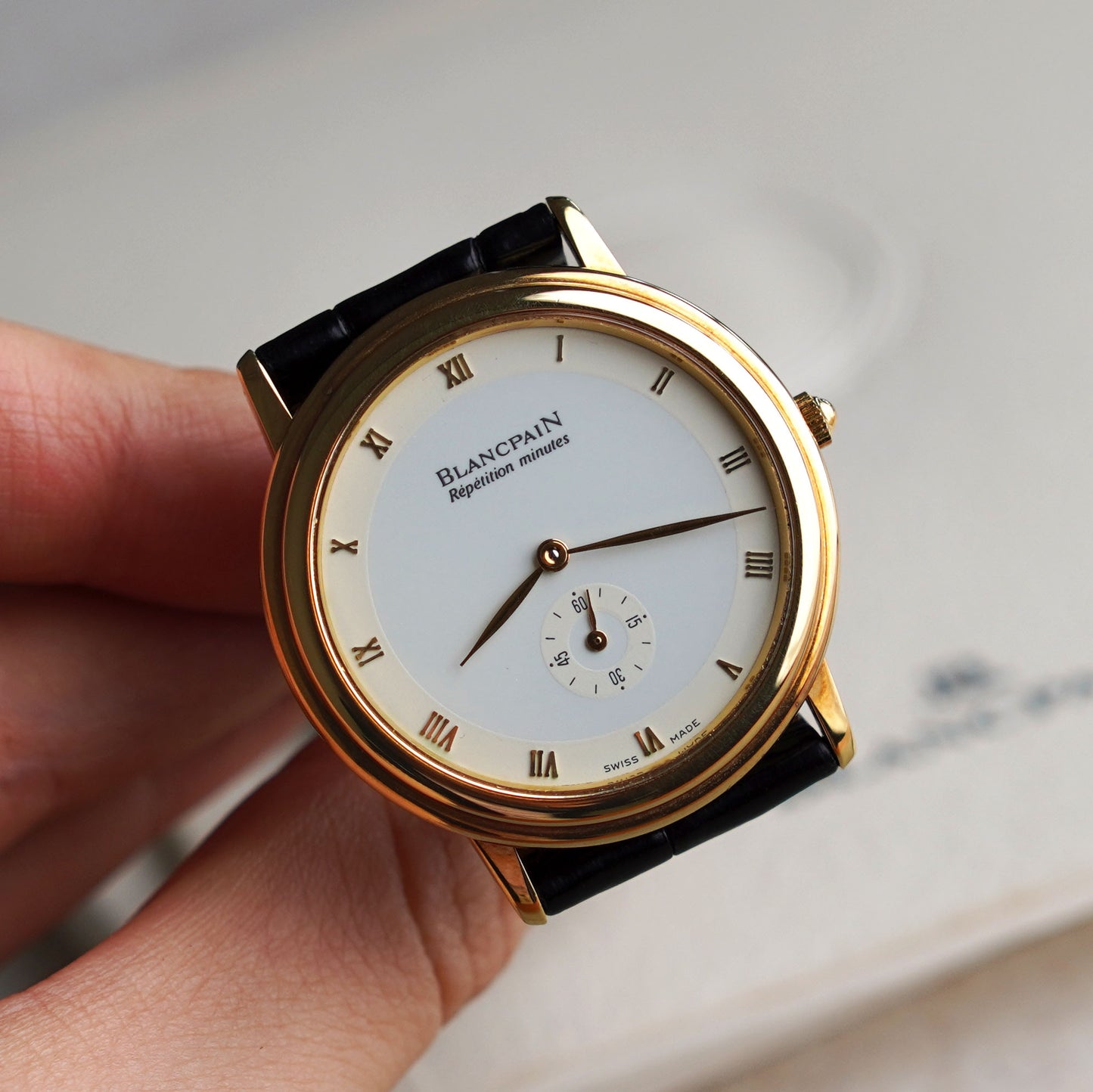 Blancpain Villeret Minute Repeater, Yellow Gold